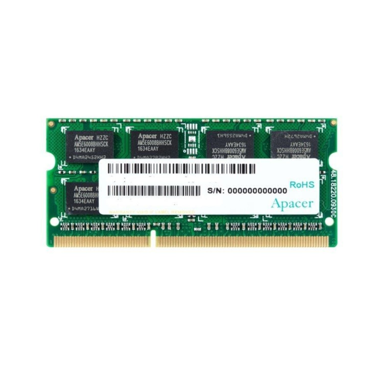 Apacer · Memoria RAM · 4GB DDR3 · 1600MHz · SODIMM · CL11