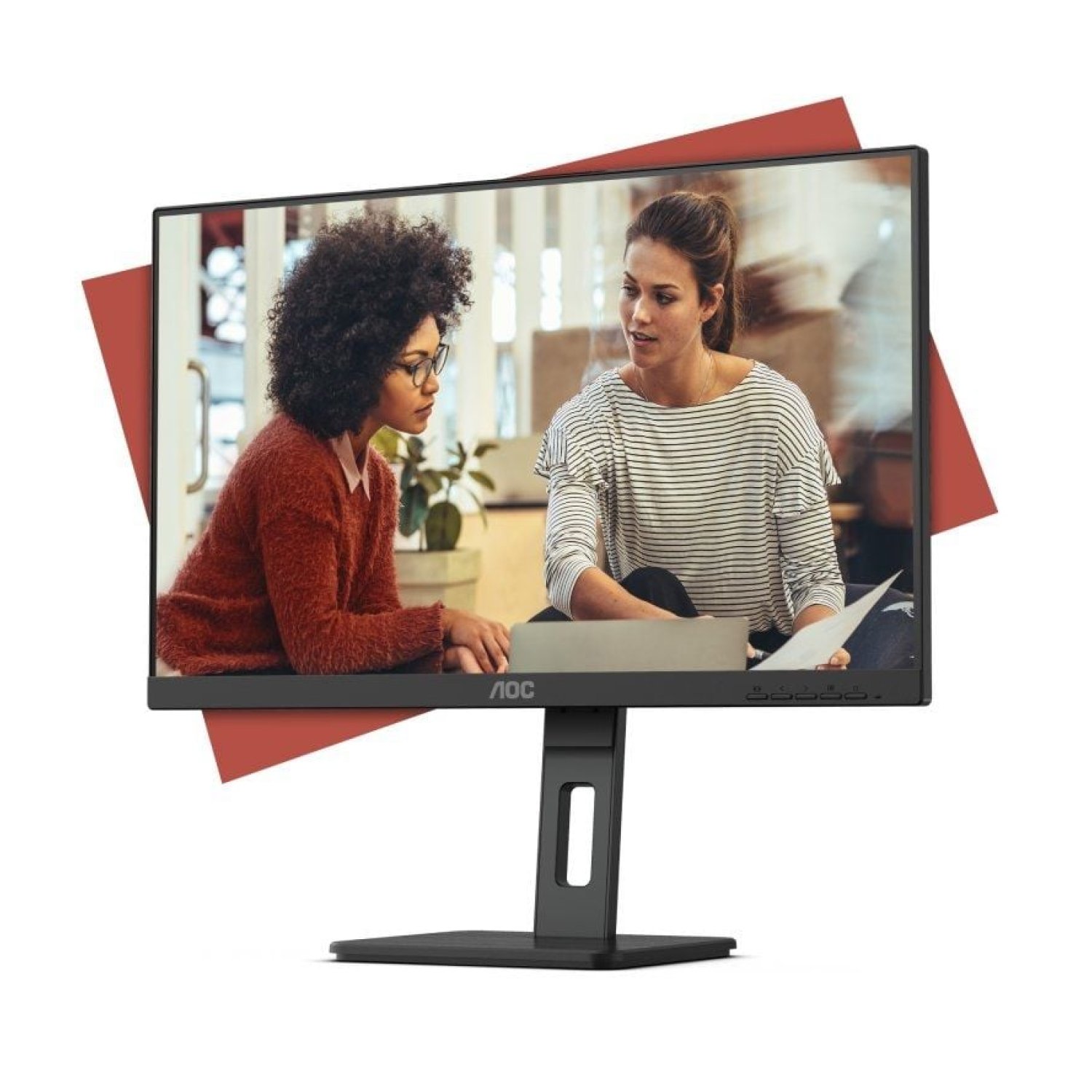 AOC 24E3QAF · 23,8" Full HD · Regulable en altura · Multimedia