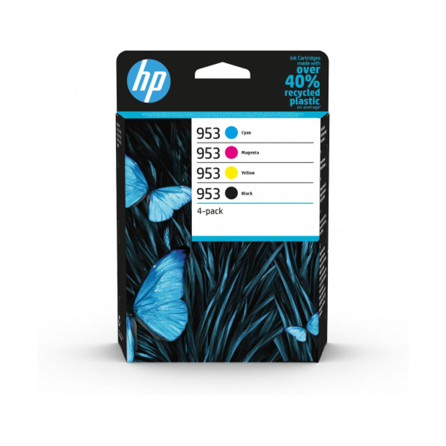 HP Cartucho Tinta 953 Multipack · Cian · Magenta · Amarillo · Negro