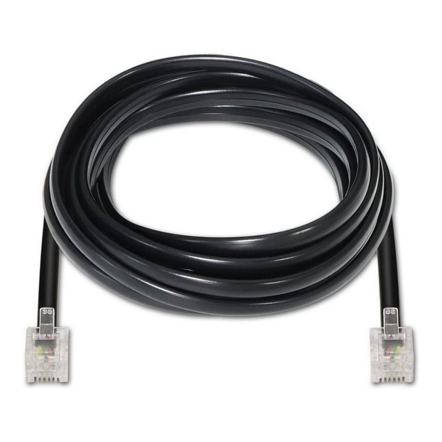 Aisens · Cable Teléfono RJ11 6P4C · 2m · Negro