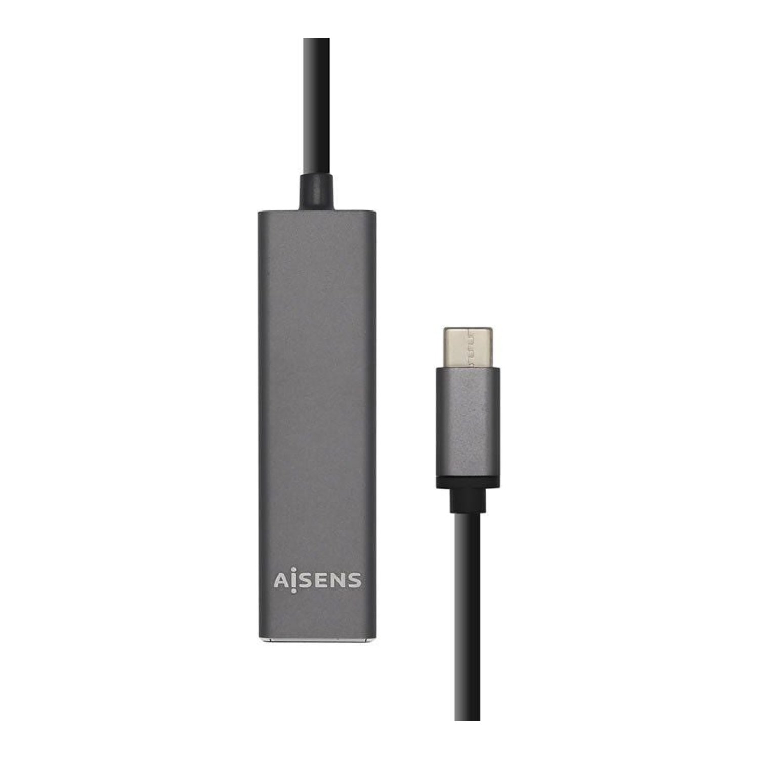 Aisens Hub USB Tipo-C · 4 Puertos USB · Gris