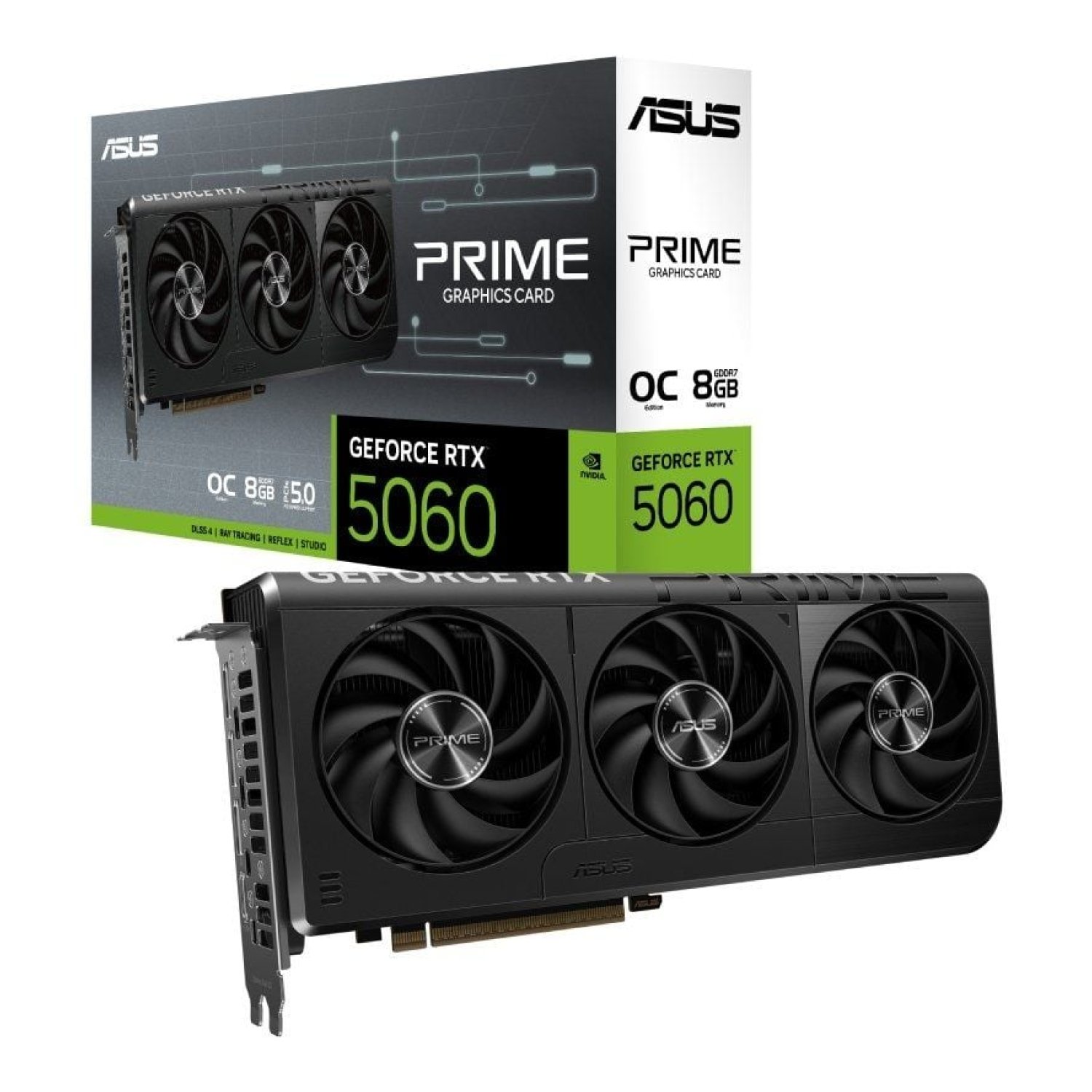 Asus Prime GeForce RTX 5060 OC Edition · 8GB GDDR7 · Tarjeta Gráfica