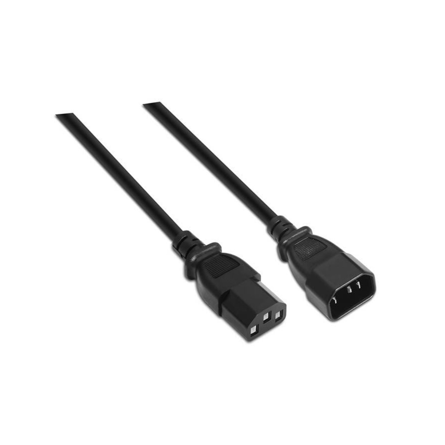 Aisens · Alargador Alimentación · IEC C13-C14 · 1,5m · 1500W · Negro