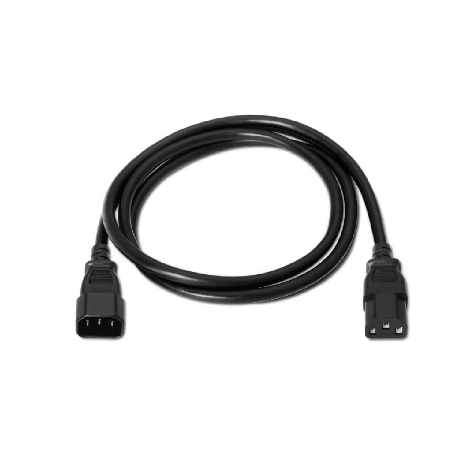 Aisens · Alargador Alimentación · IEC C13-C14 · 1,5m · 1500W · Negro