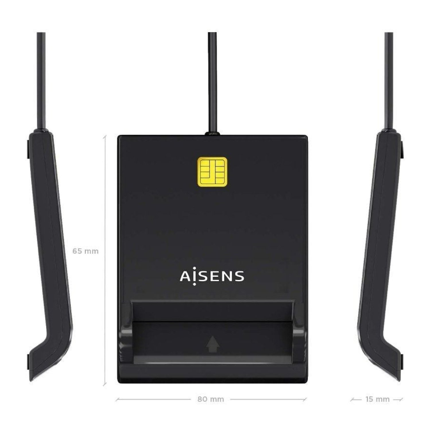 Aisens ASCR-SN06-BK · Lector DNI y Tarjetas · USB 2.0 · Negro