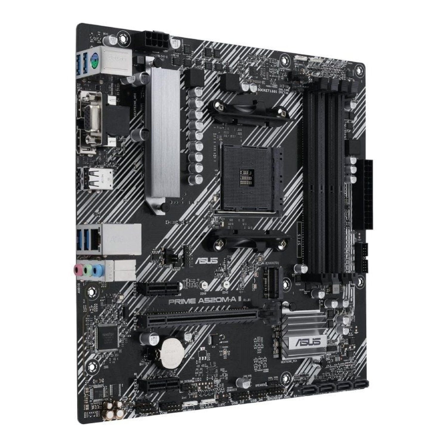 ASUS Prime A520M-A II · Socket AM4 · DDR4 · PCIe 3.0 · Micro ATX
