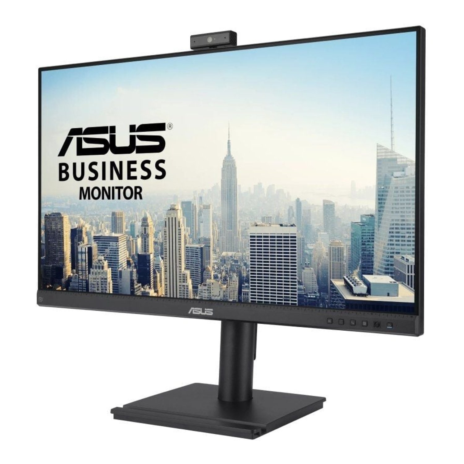 Asus BE249QFK · Monitor 24" Full HD · Webcam · Altura Ajustable · Negro