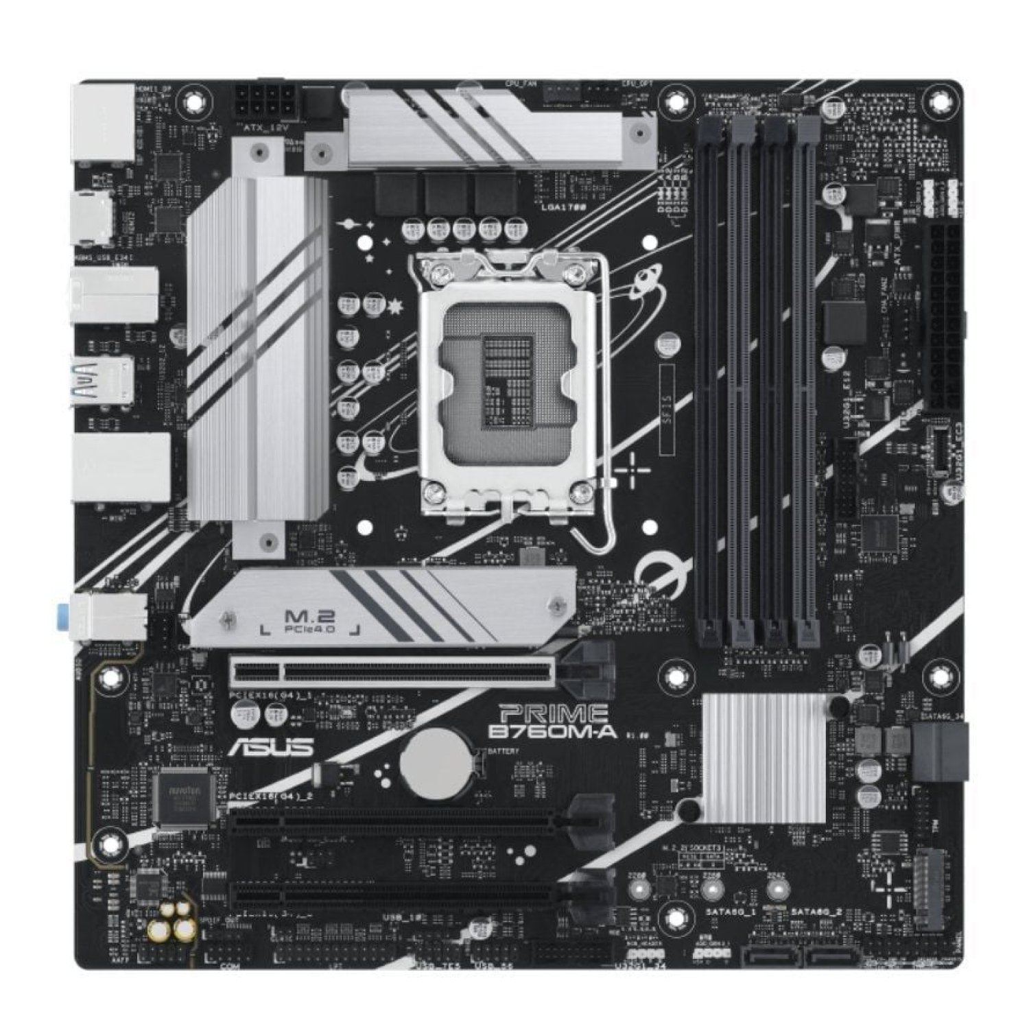 Asus Prime B760M-A-CSM · Socket 1700 · DDR5 · PCIe 4.0 · Micro ATX