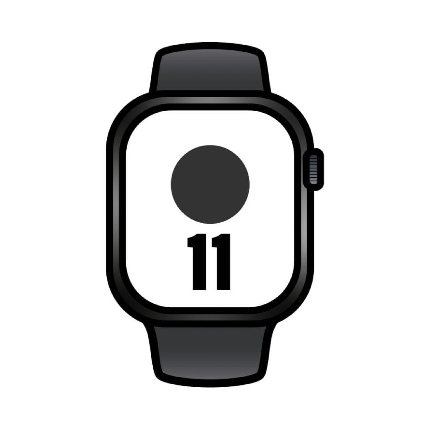 Apple Watch Series 11 · 42mm · GPS + Cellular · Negro Azabache · Correa Deportiva