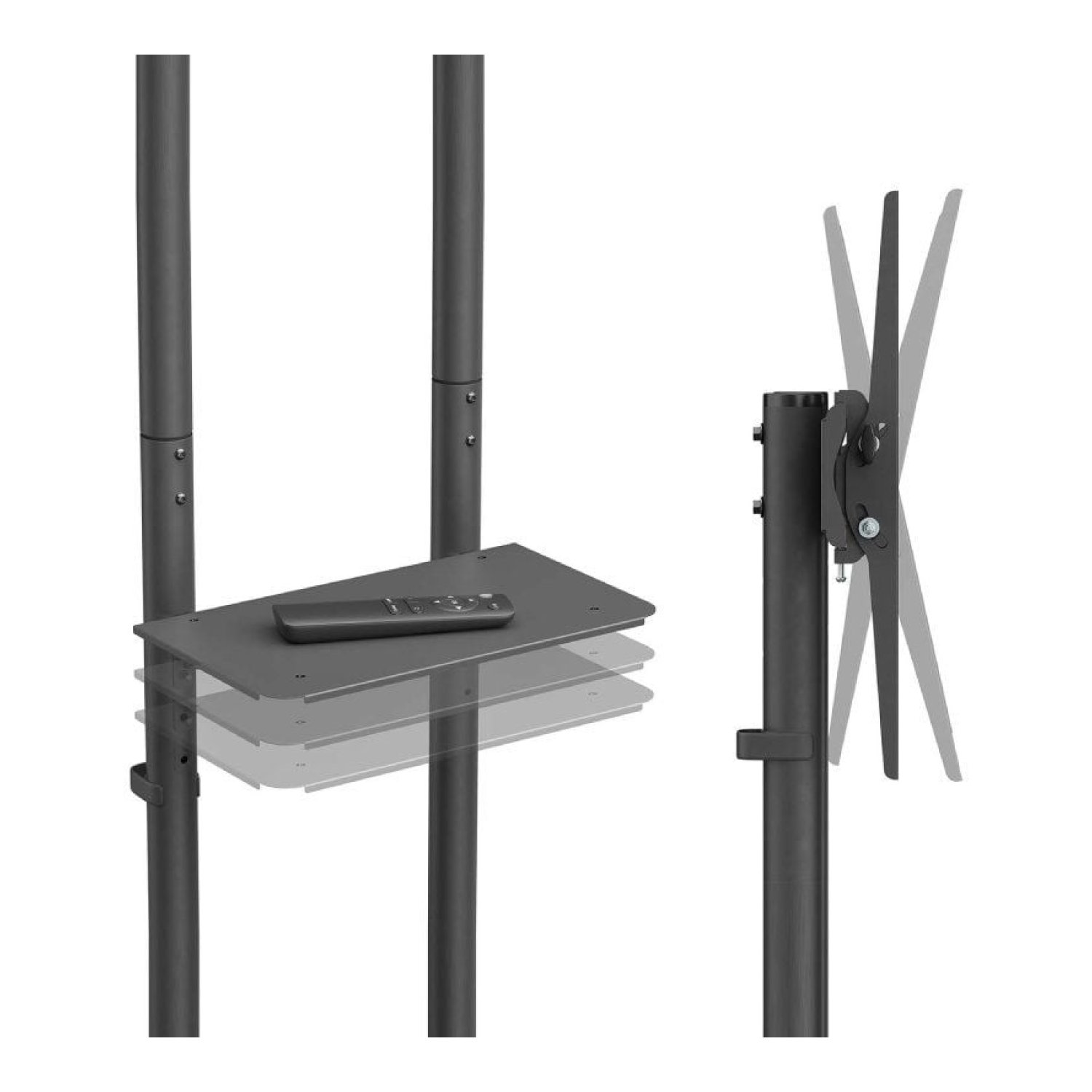 Aisens FT70TE-333 · Soporte TV Inclinable · 37"-70" · Hasta 45kg · Con Ruedas