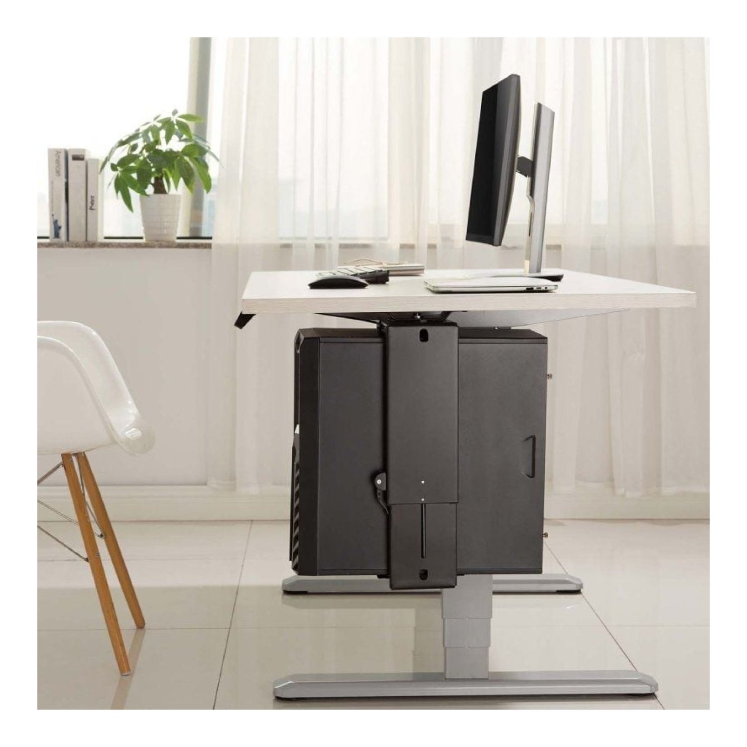 Aisens MPC03-201 · Soporte Bajo Mesa para PC · Hasta 10kg