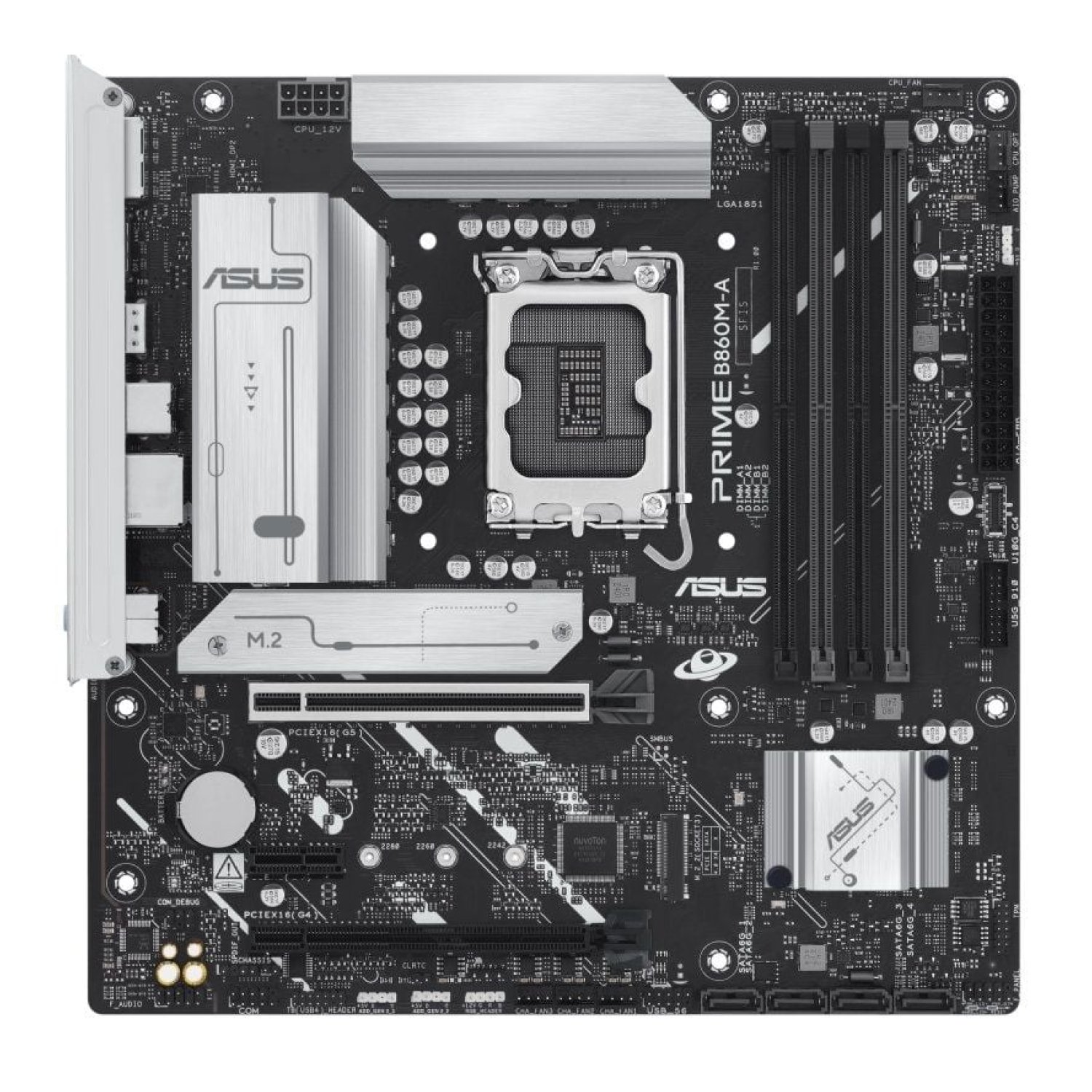 ASUS Prime B860M-A CSM · Socket LGA1851 · DDR5 · PCIe 5.0 · Micro ATX