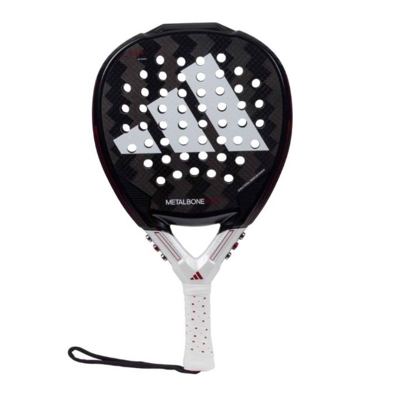 Adidas Metalbone HRD+ 2024 · Pala de Pádel · Negra y Blanca · Ale Galán