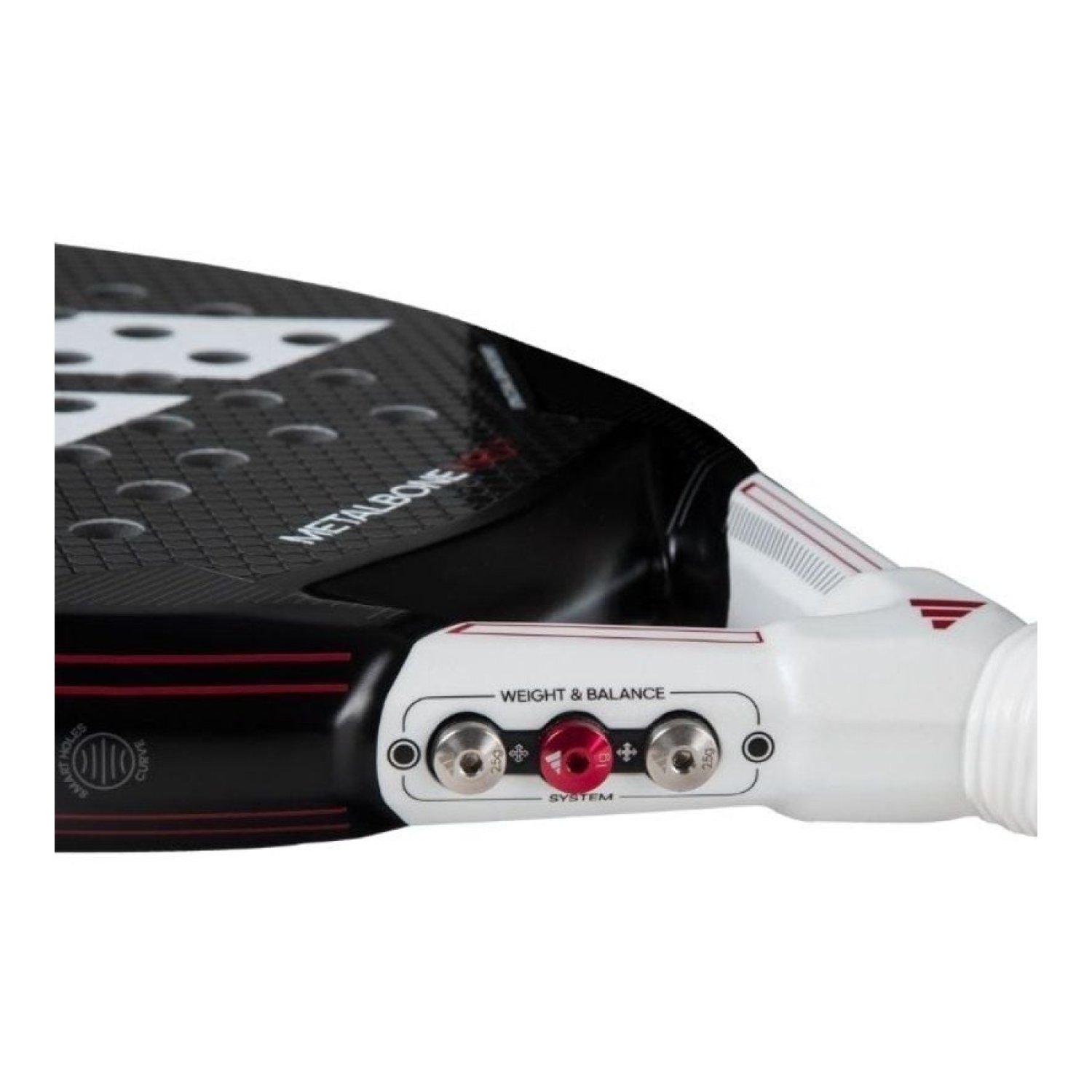 Adidas Metalbone HRD+ 2024 · Pala de Pádel · Negra y Blanca · Ale Galán