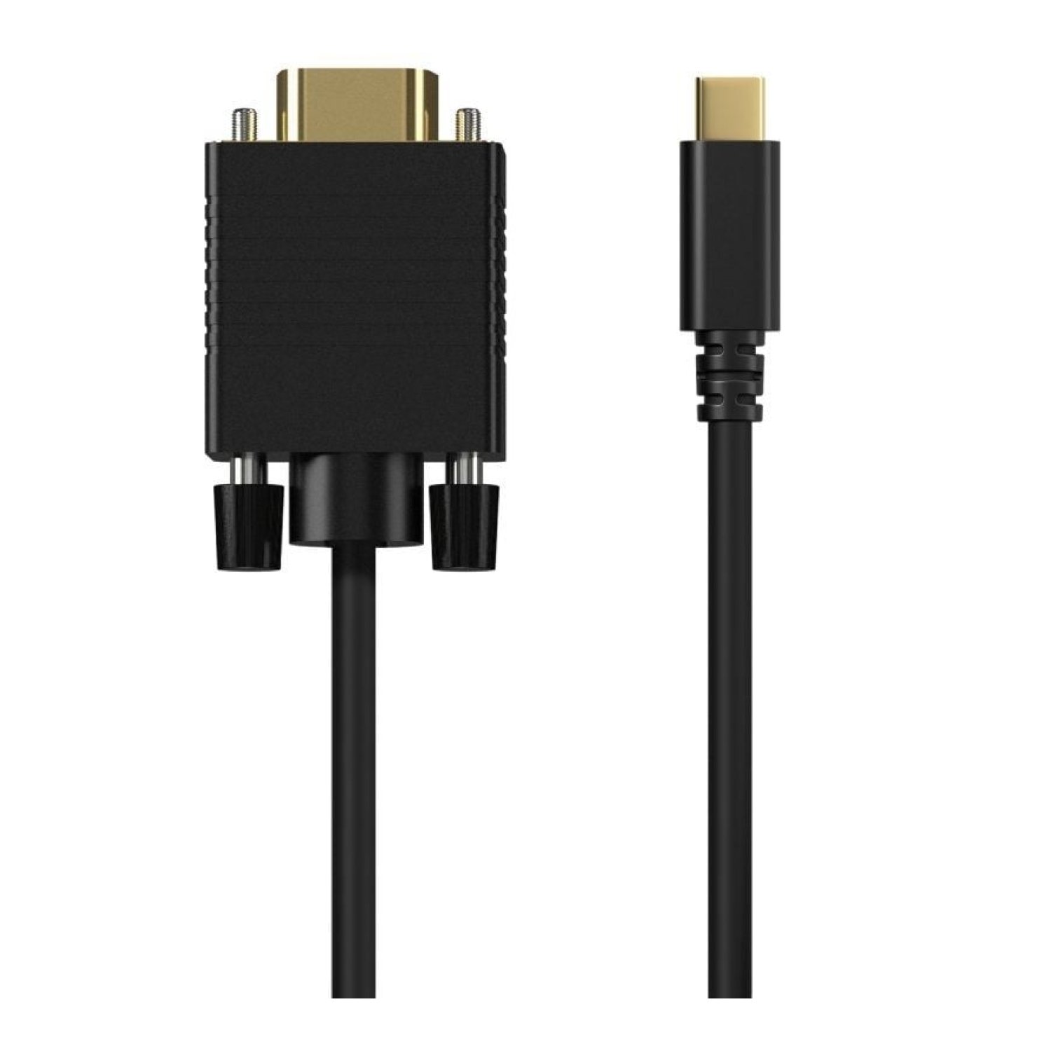 Aisens Cable Conversor USB-C a VGA · 1,8m · Hasta 27W · 1250Mbps · Negro