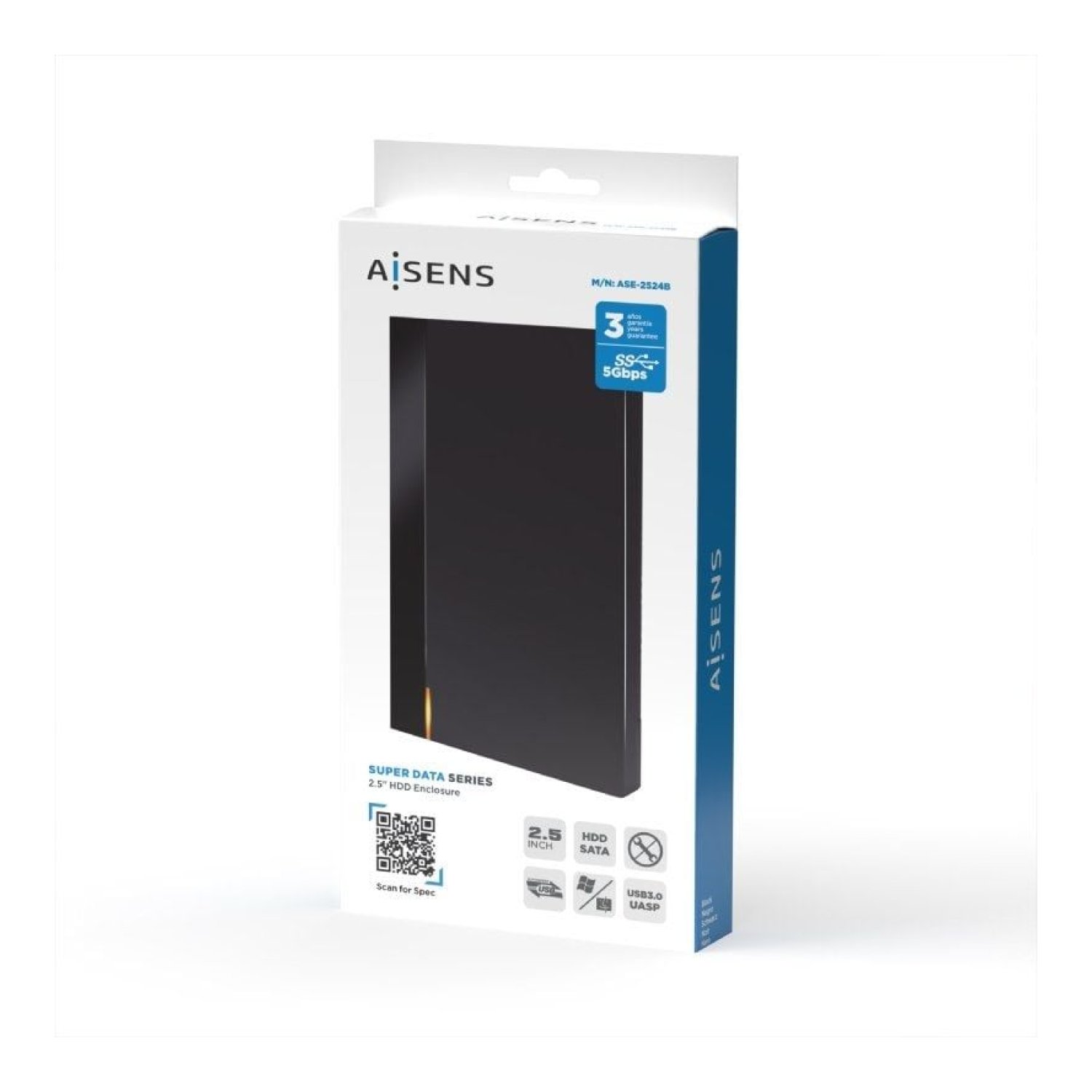 Aisens · Caja Externa Disco Duro 2,5" · USB 3.1 · Sin tornillos