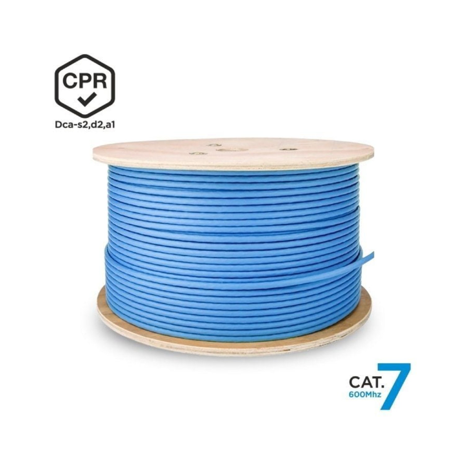 Aisens · Cable RJ45 SFTP Cat.7 · 500m · AWG23 · LSZH CPR Dca · Azul