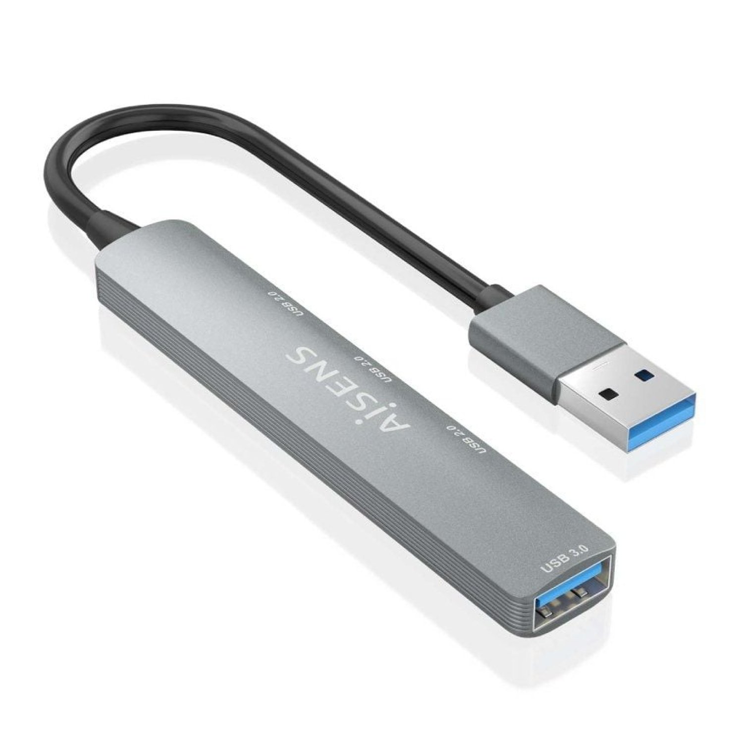 Aisens Hub USB 3.0 · 4 Puertos USB · Gris