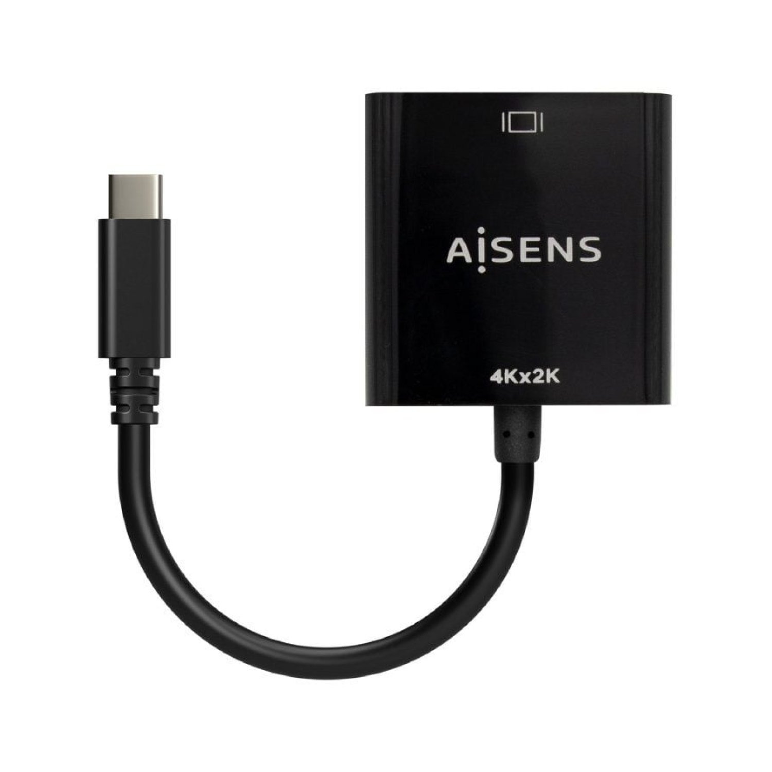 Aisens · Conversor HDMI a USB-C · 4K 30Hz · 15cm · Negro