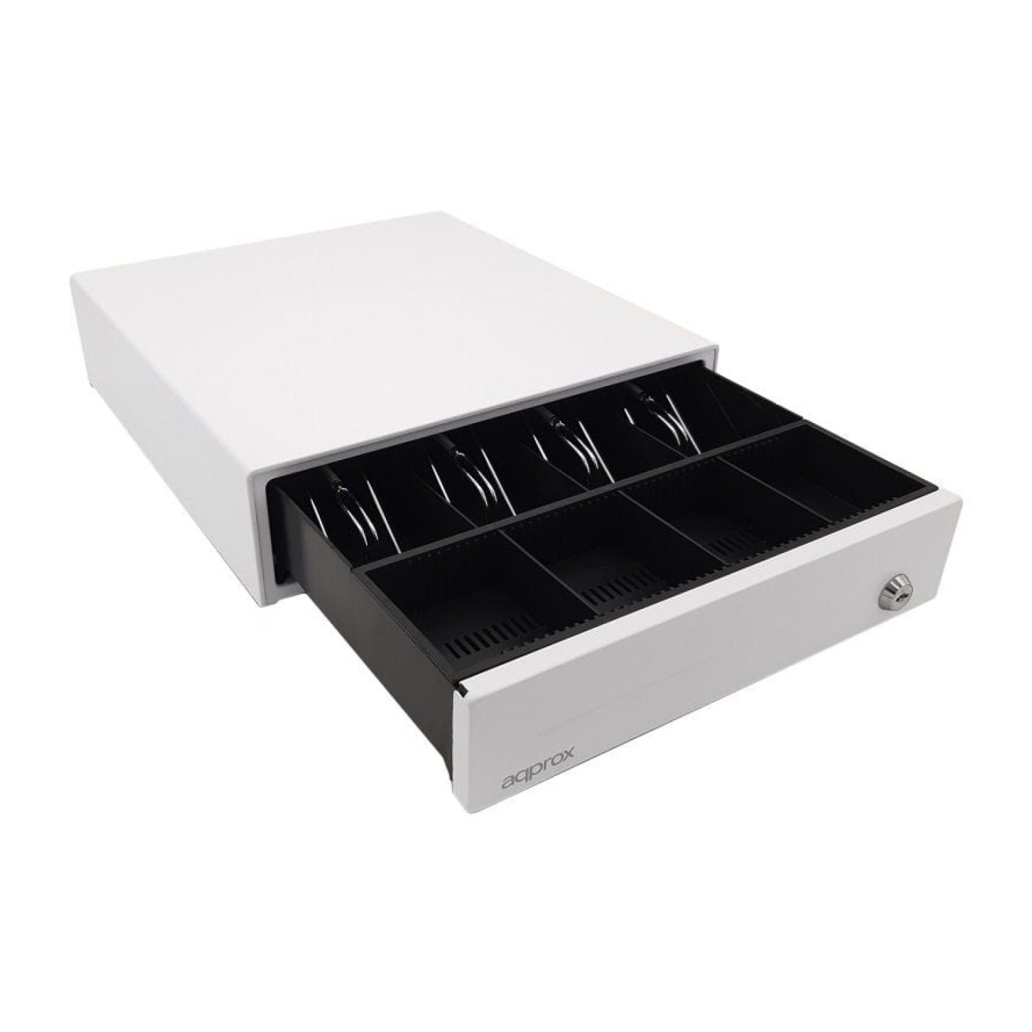 Cajón Portamonedas Approx appCASH33WH/ Manual y Automático/ Blanco