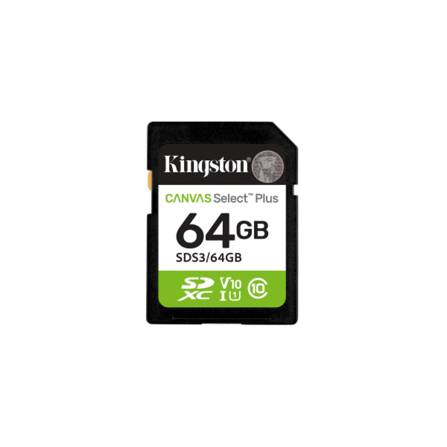 Kingston Canvas Select Plus · 64GB · SDXC Clase 10 · Lectura 100MB/s