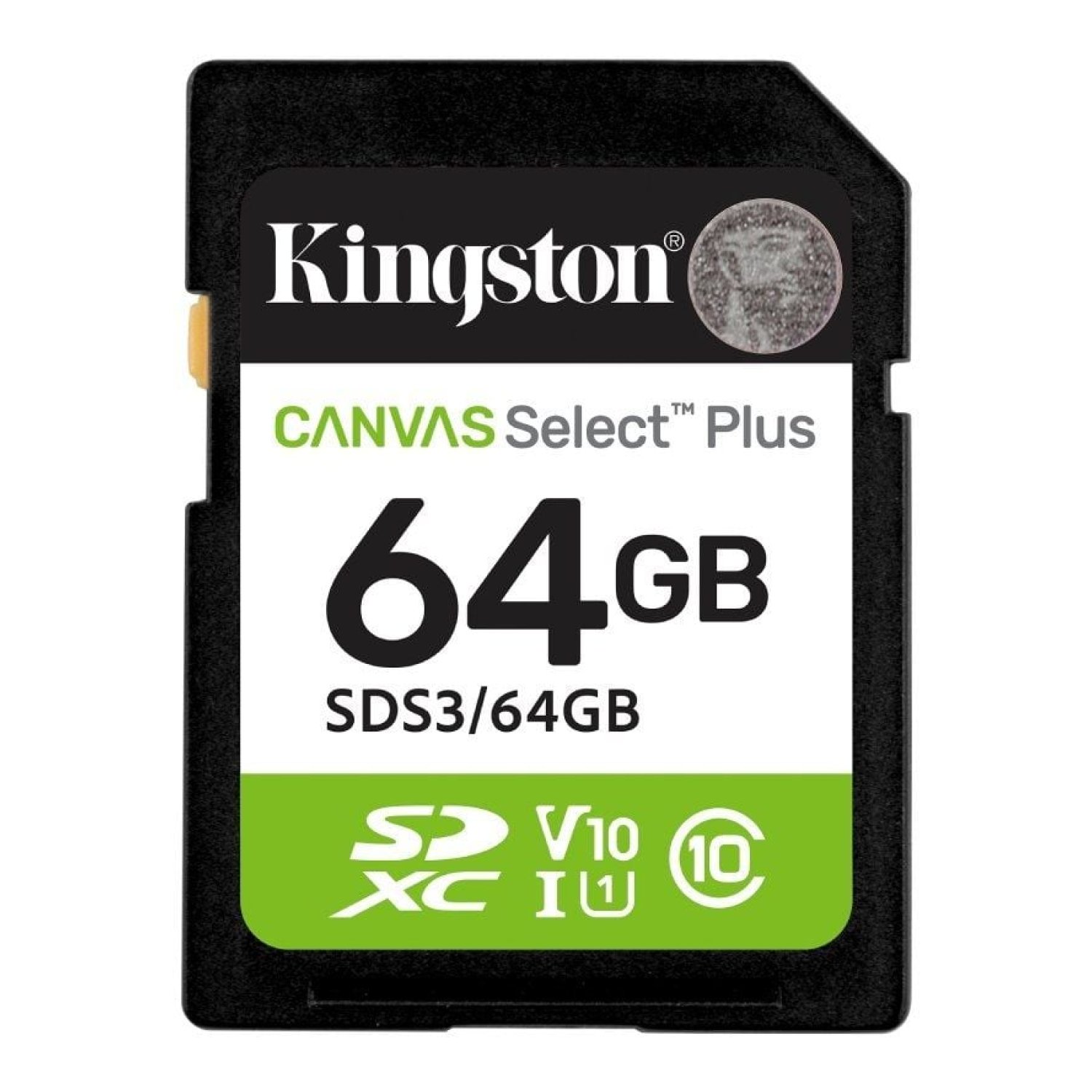 Kingston Canvas Select Plus · 64GB · SDXC Clase 10 · Lectura 100MB/s