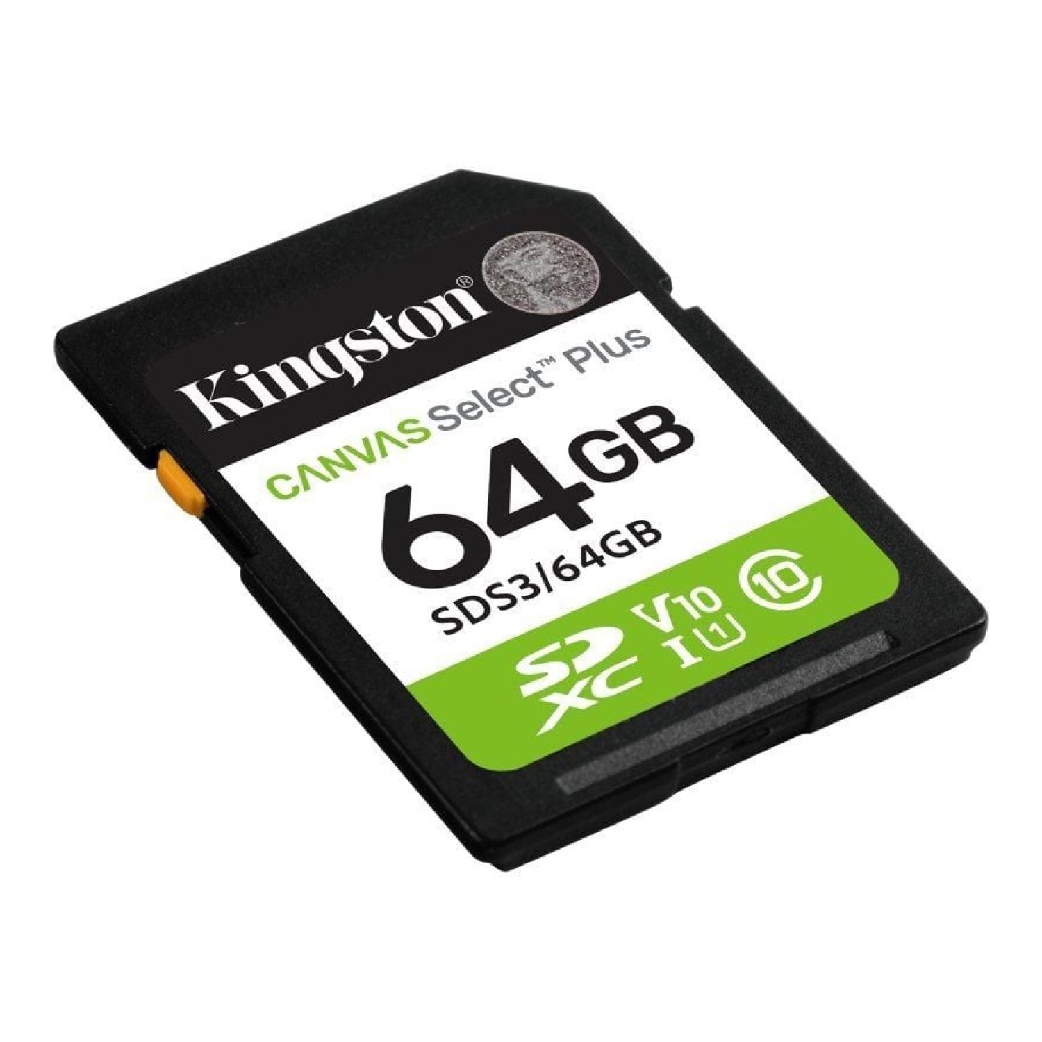 Kingston Canvas Select Plus · 64GB · SDXC Clase 10 · Lectura 100MB/s