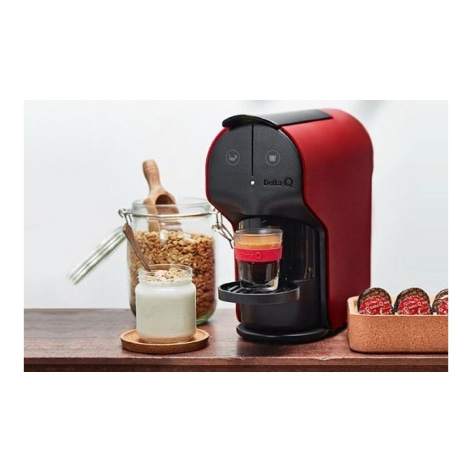 Cafetera de Cápsulas Delta Quick/ Roja