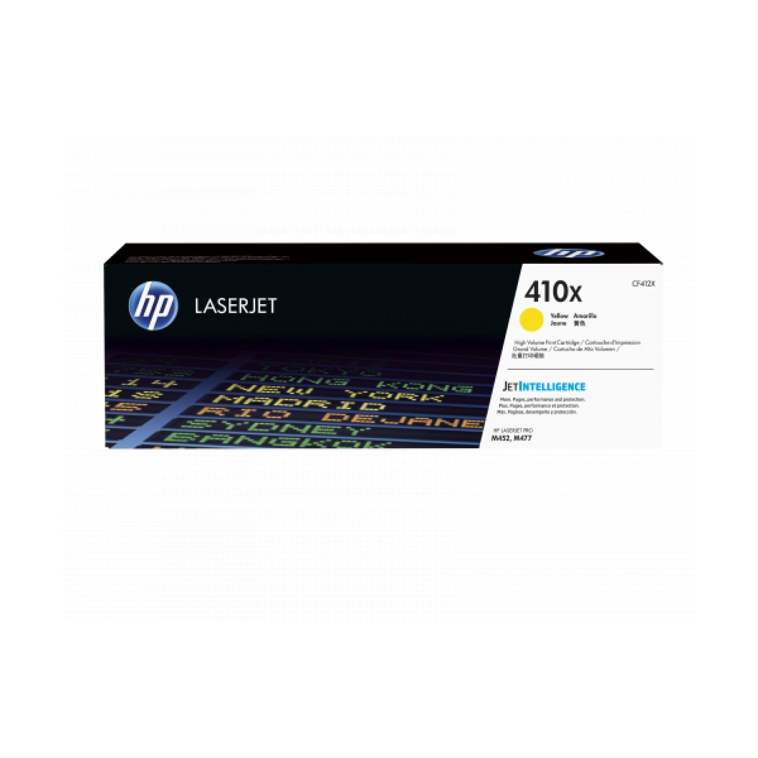 HP 410X · Tóner XL · Amarillo · Alta Capacidad