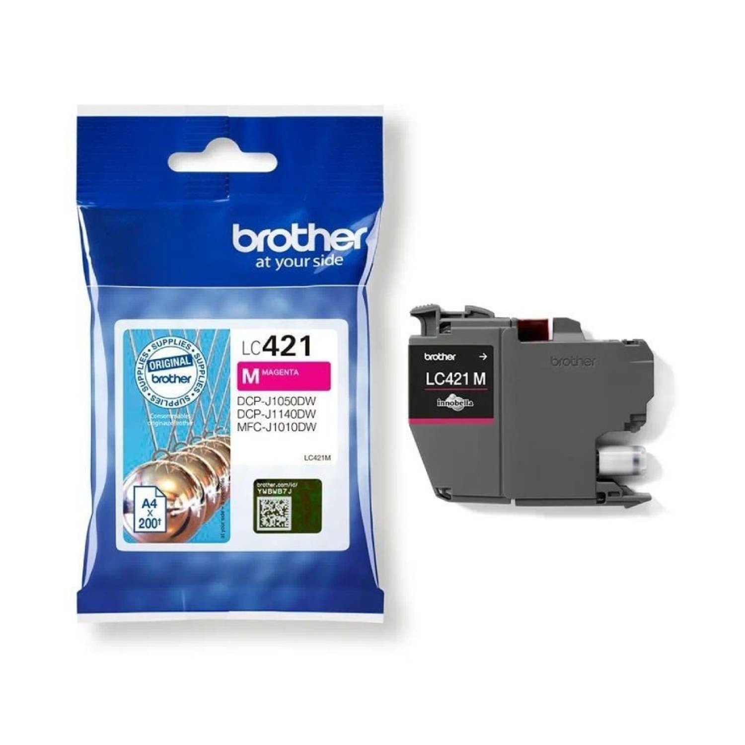 Brother LC421 · Cartucho de Tinta Original · Magenta