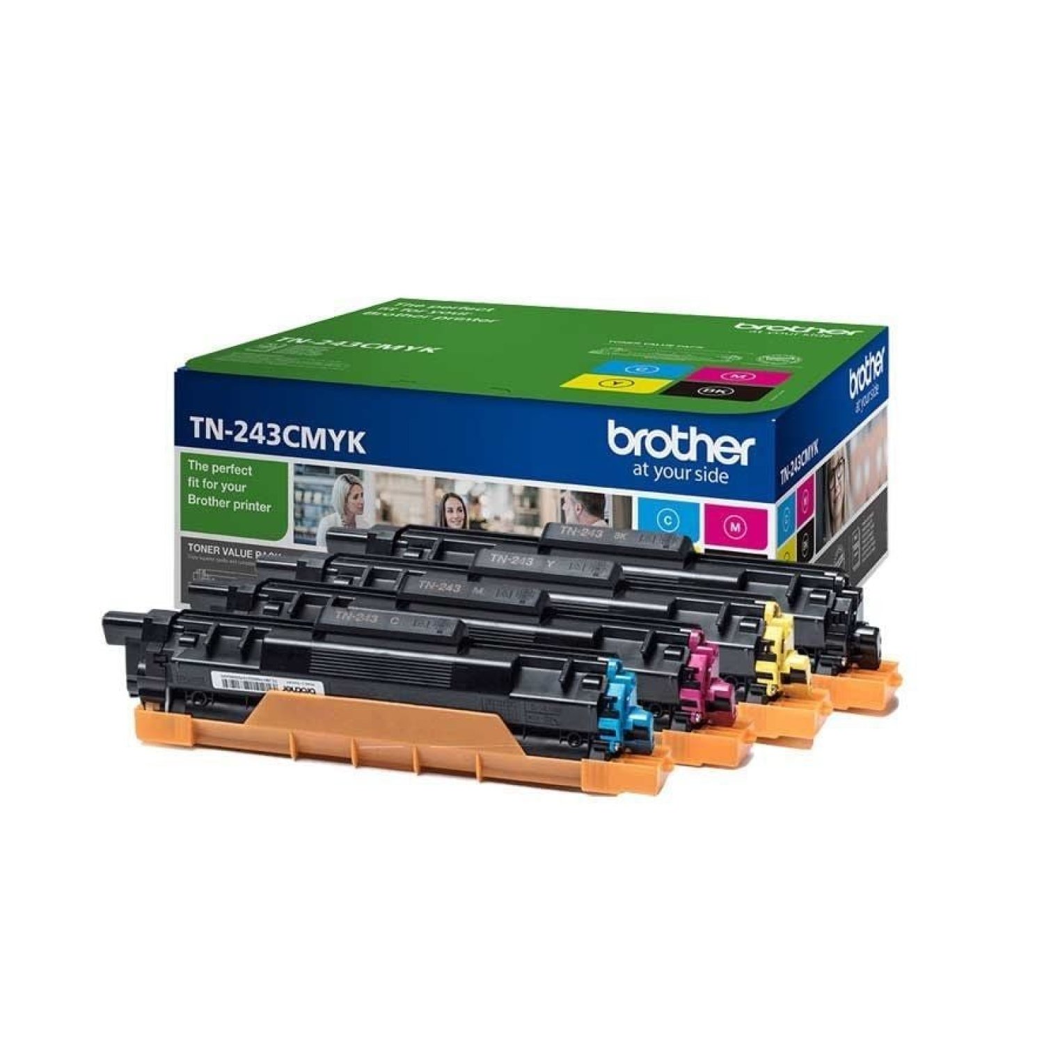 Brother TN-243CMYK · Pack Tóner Multipack · CMYK · Cian/Magenta/Amarillo/Negro