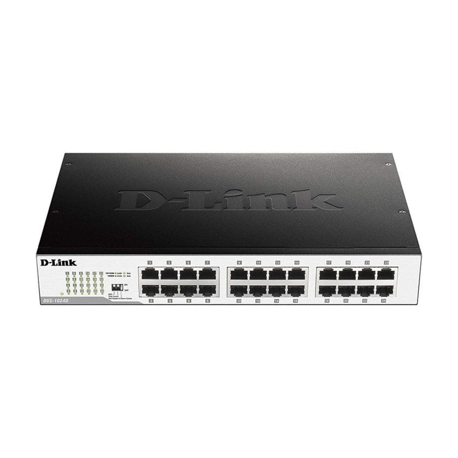D-Link DGS-1024D · Switch 24 Puertos · Gigabit 10/100/1000 Mbps · RJ-45