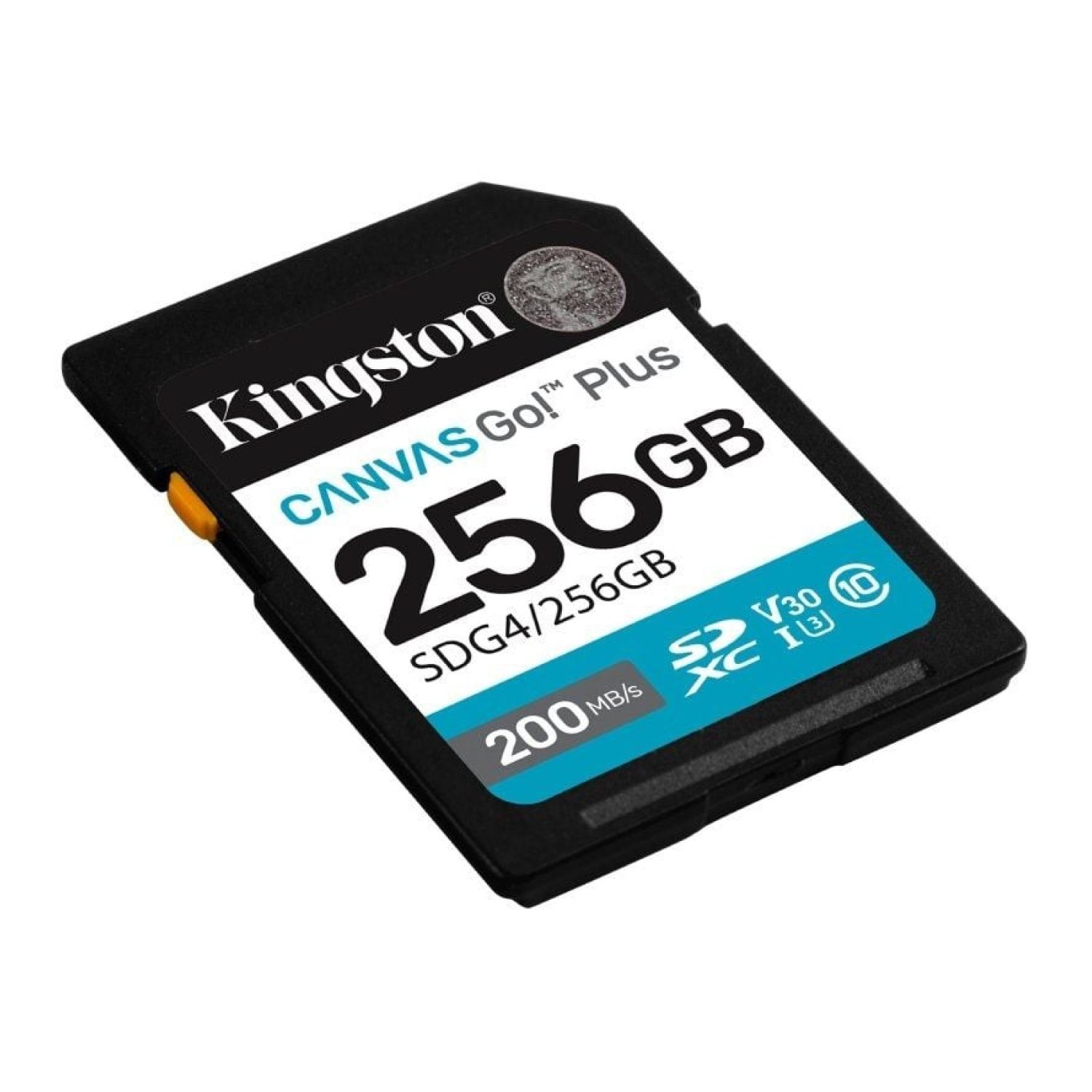 Kingston Canvas Go! Plus · 256GB · SDXC · Clase 10 · Hasta 200MB/s