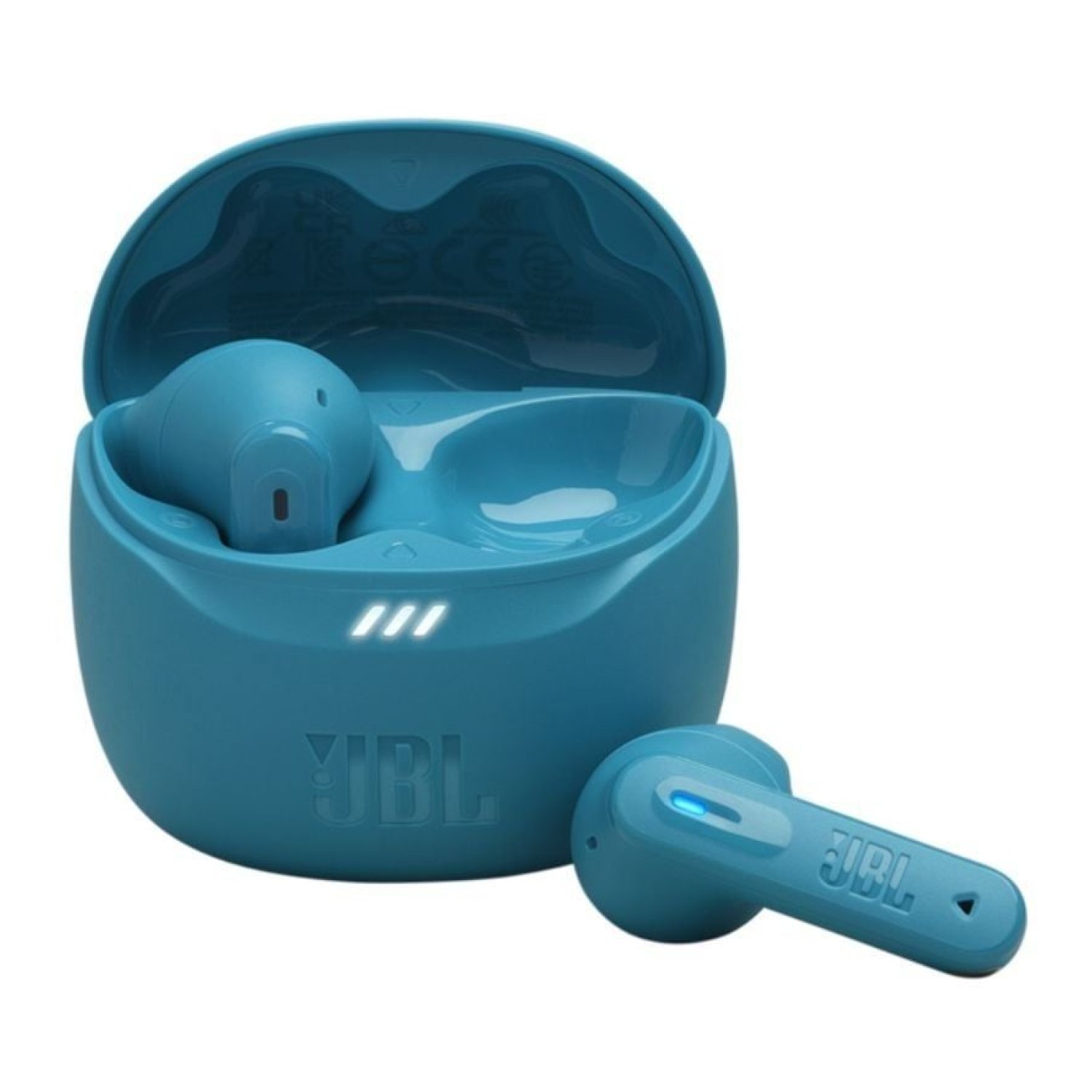 JBL Tune Flex 2 · Auriculares Bluetooth · Autonomía 12h · Azul Turquesa · Estuche de carga
