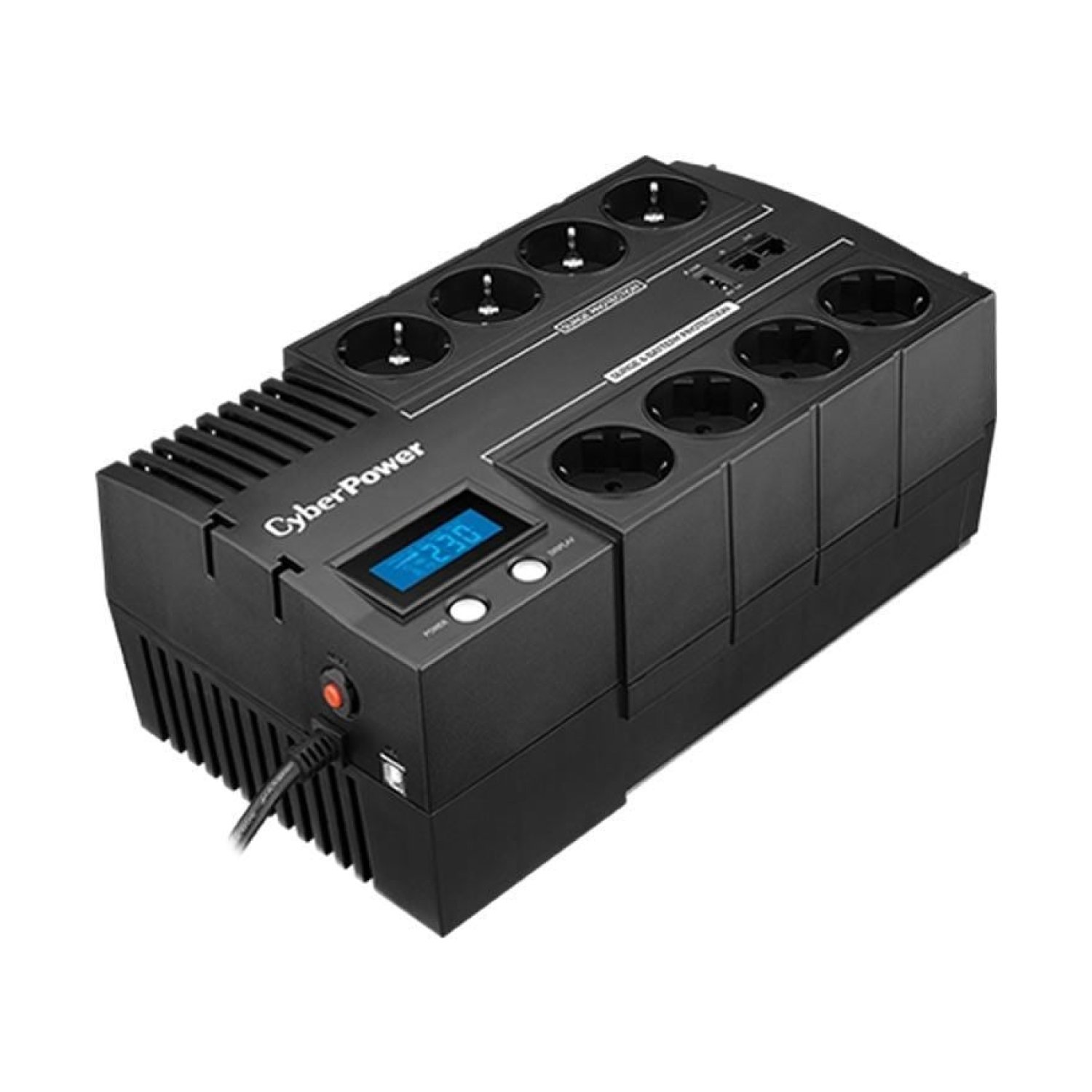 CyberPower BR1200ELCD · SAI Línea Interactiva · 1200VA/720W · 8 Salidas