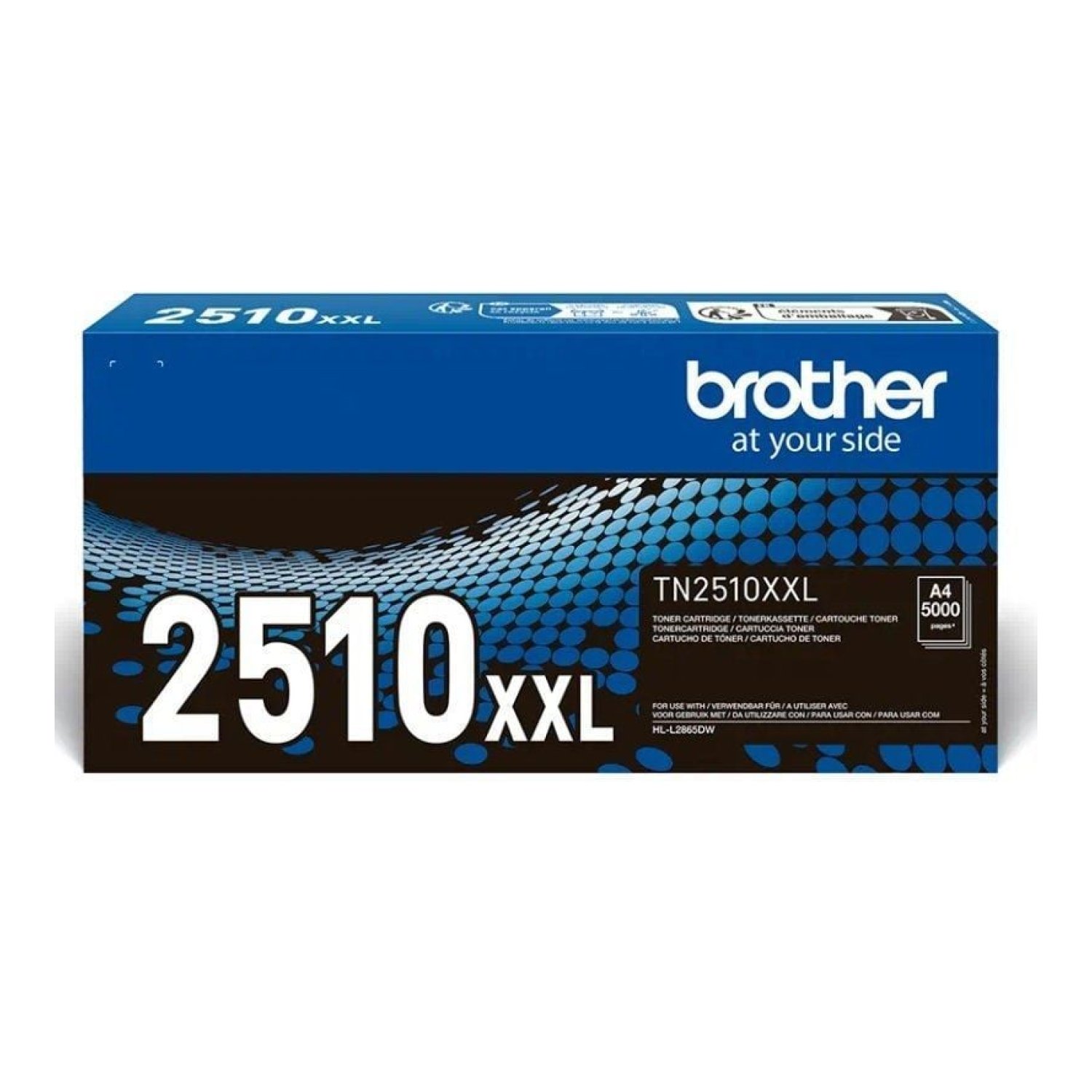 Brother TN2510XXL · Tóner Original · Alta Capacidad · Negro