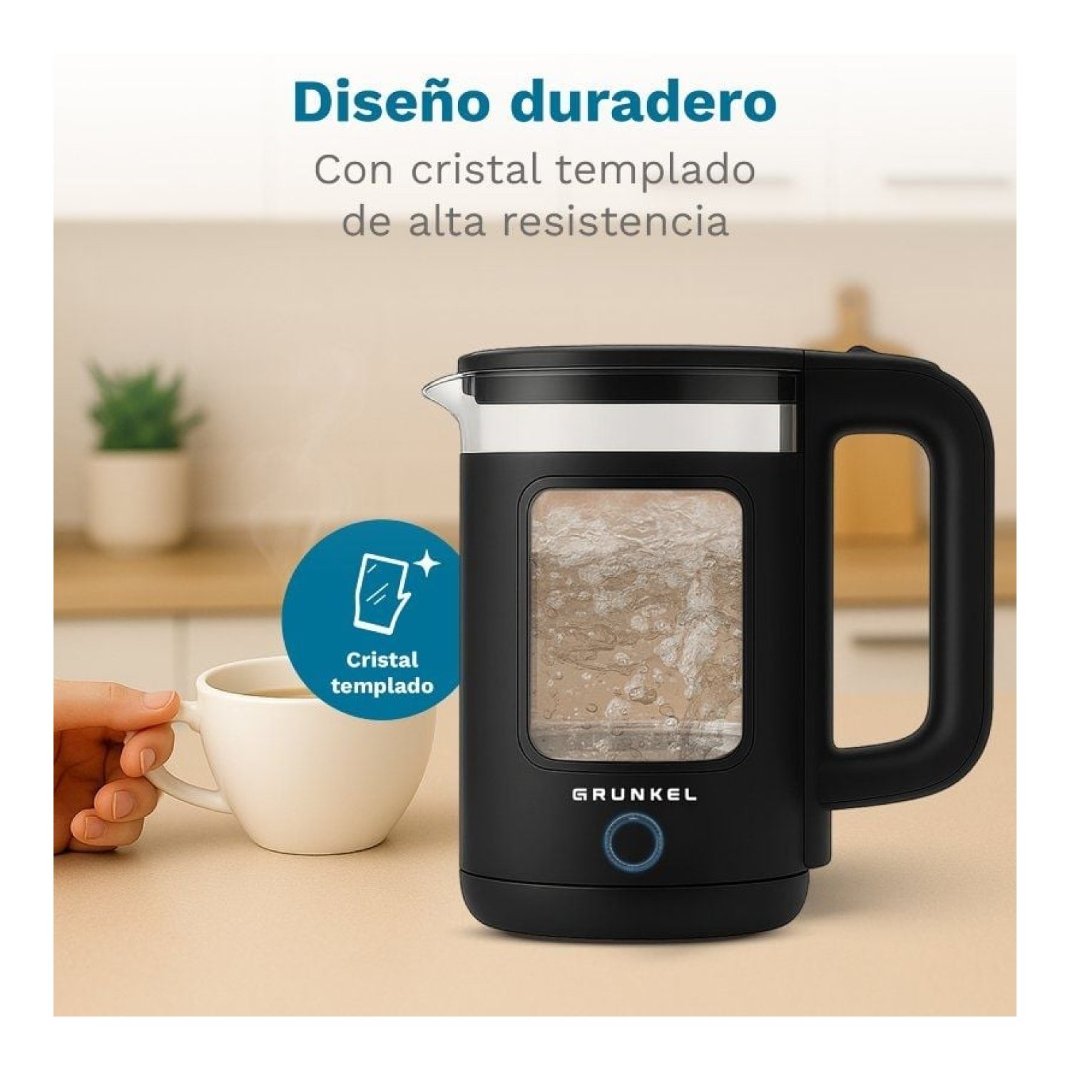 Grunkel Hervidor de Agua · 1.8L · 1500W