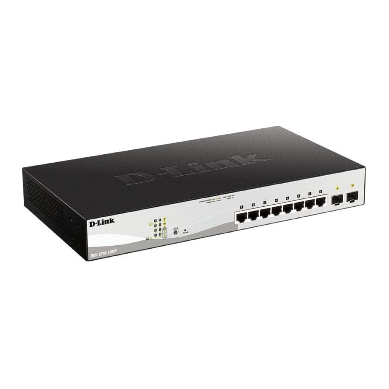 D-Link DGS-1210-10MP · Switch Gestionable · 10 Puertos Gigabit · PoE · SFP