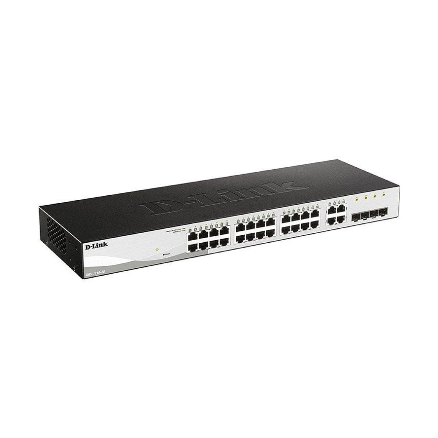 D-Link DGS-1210-28 · Switch Gestionable · 28 Puertos Gigabit · RJ-45 10/100/1000 · SFP