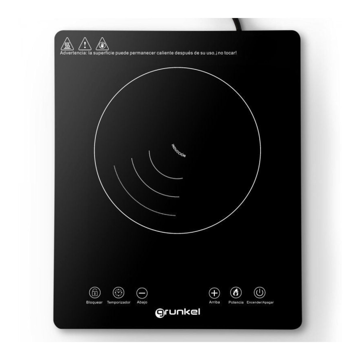 Grunkel PIN-2000 · Placa de Inducción · 1 Placa 180mm · 2000W