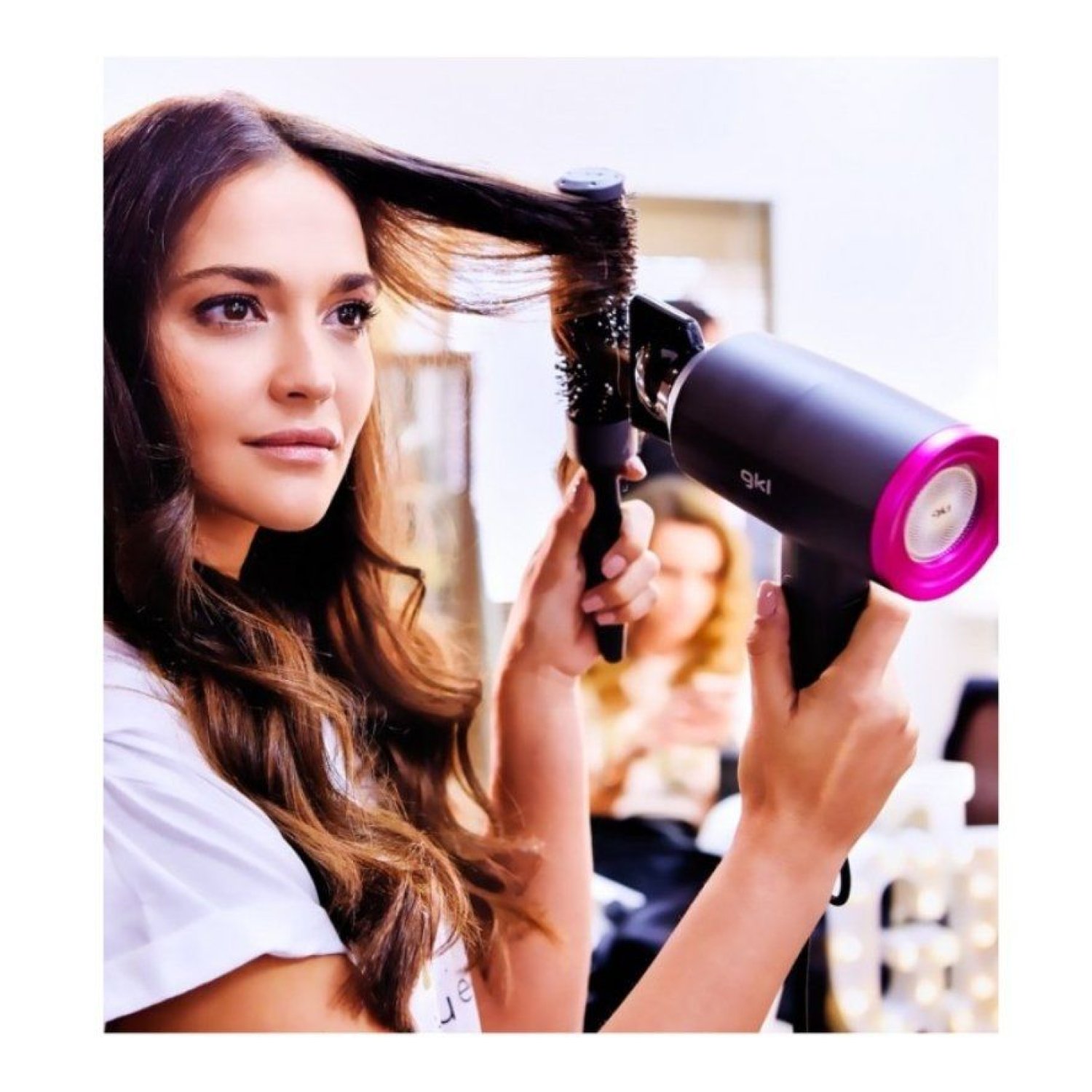 GKL Topaz S2100 · Secador Iónico · 2200W · Rosa y Gris