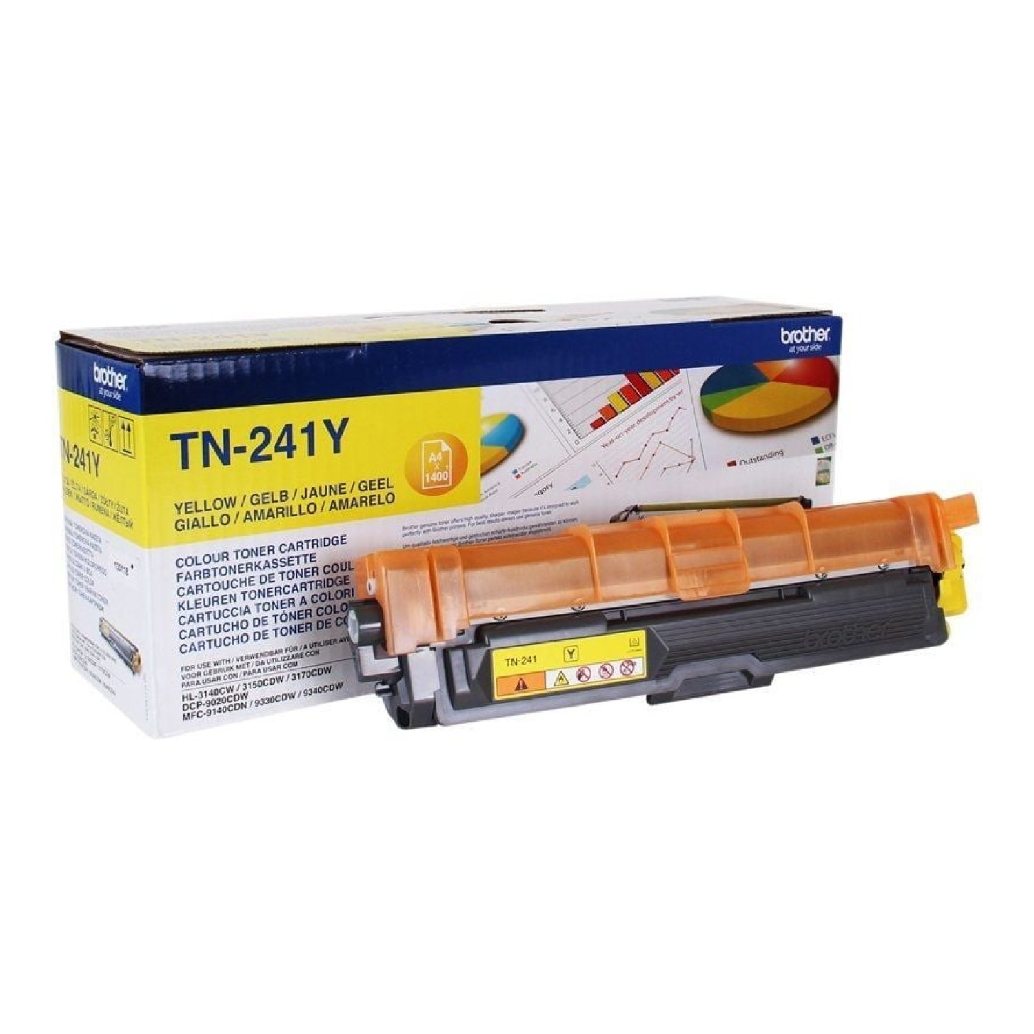 Brother TN-241Y · Tóner Original · Amarillo