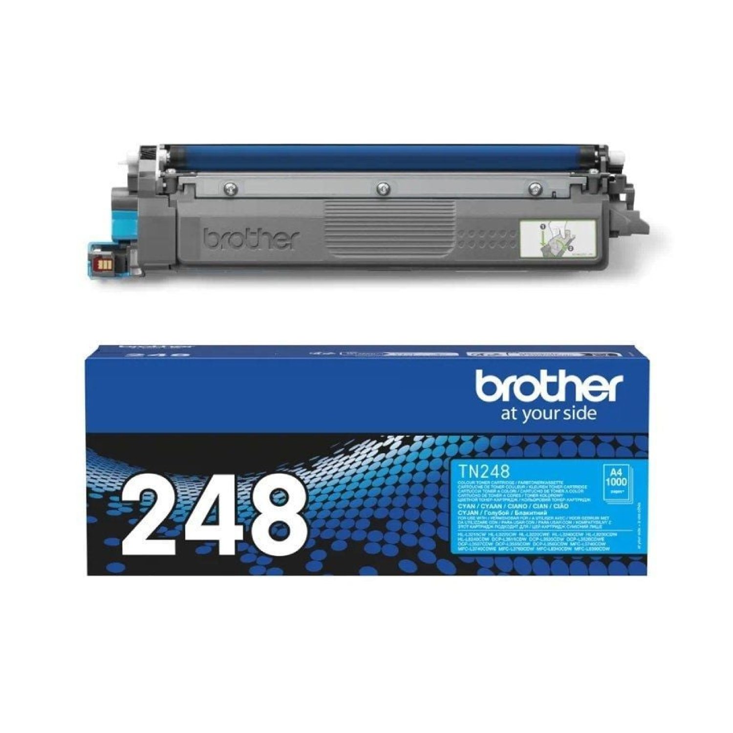 Brother TN248C · Tóner Original · Cian