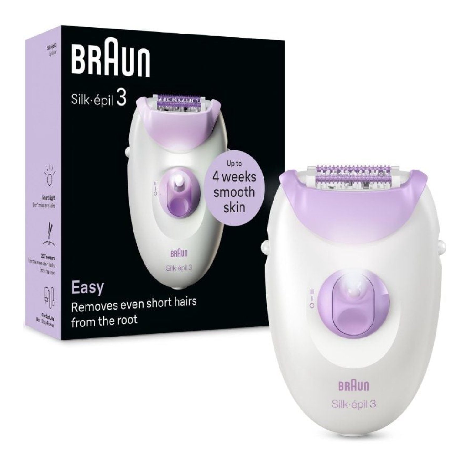 Braun Silk Epil Series 3 · Depiladora Eléctrica · Con Cable · Depilación Corporal