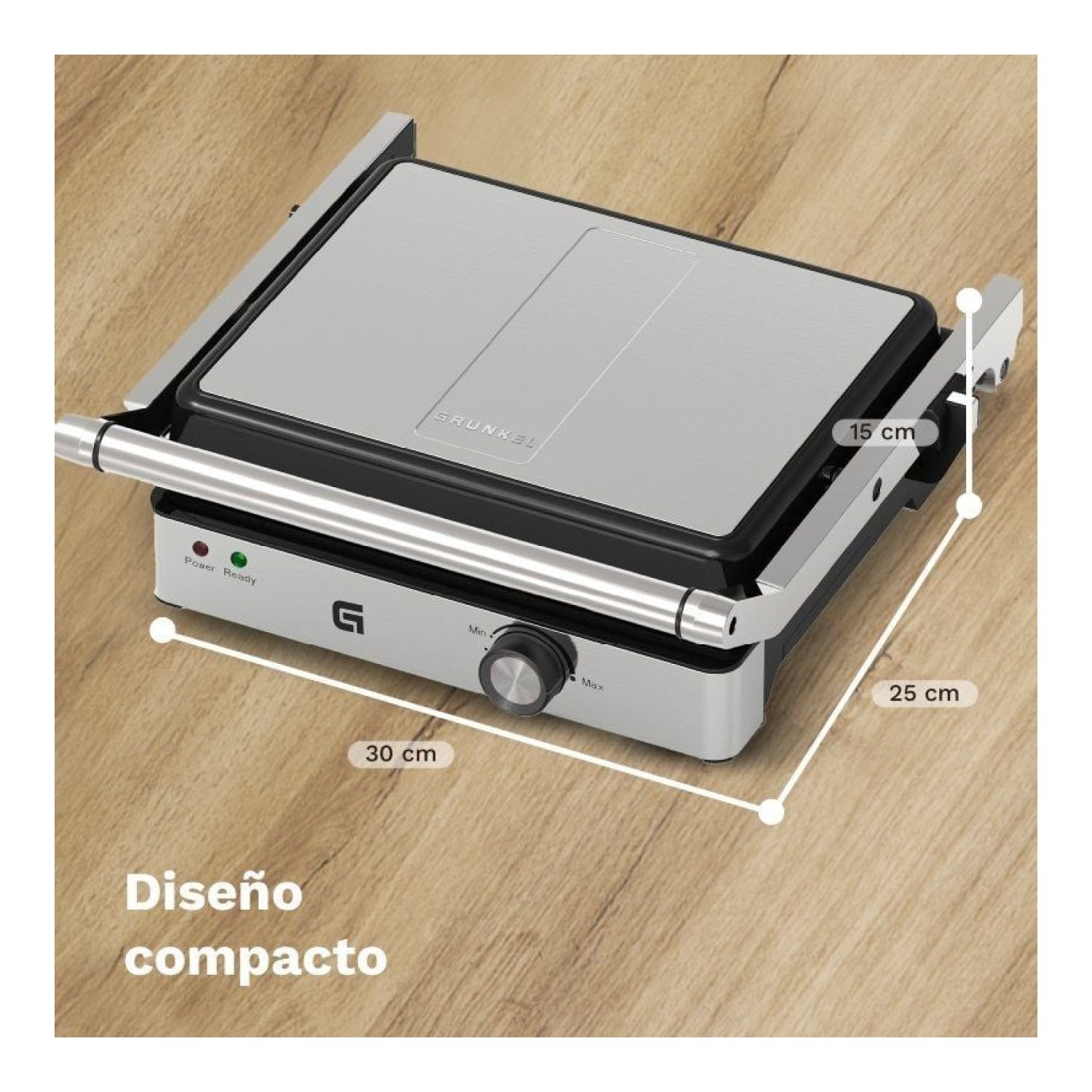 Grunkel GRL-Extreme · Grill Eléctrico · 2000W · 290x260mm