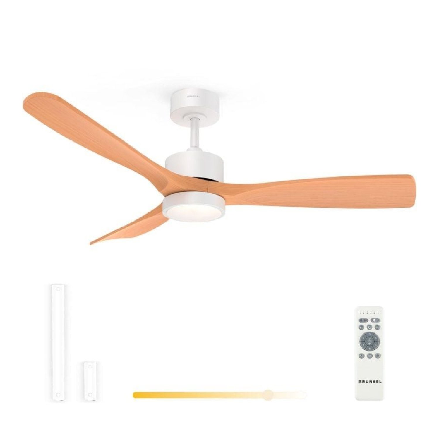 Grunkel Skystyle52 · Ventilador de Techo · 132cm · 35W · 3 Aspas · 6 Velocidades