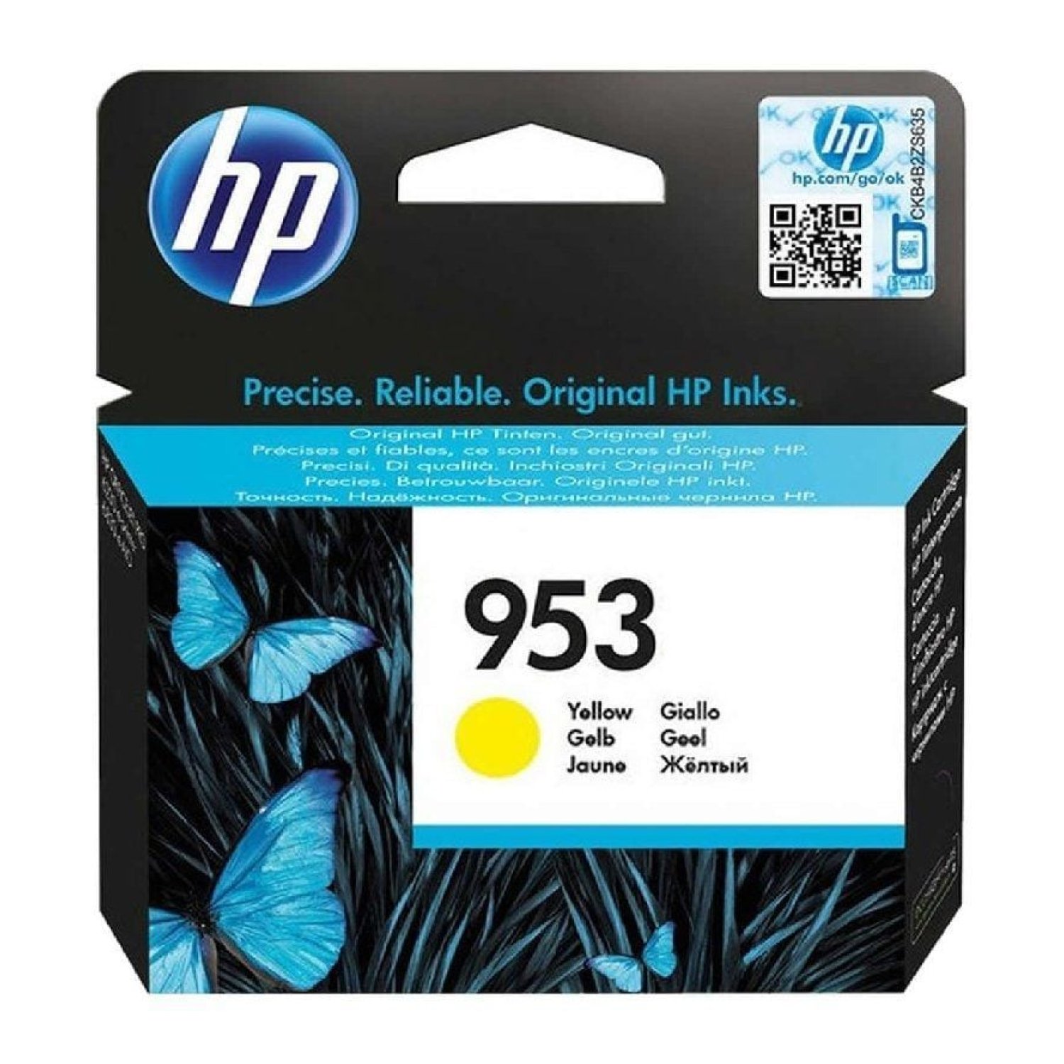 HP Cartucho Tinta Original Nº953 · Amarillo