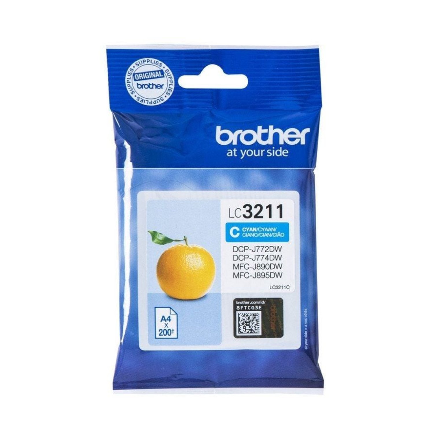 Brother LC-3211C · Cartucho Tinta Original · Cian