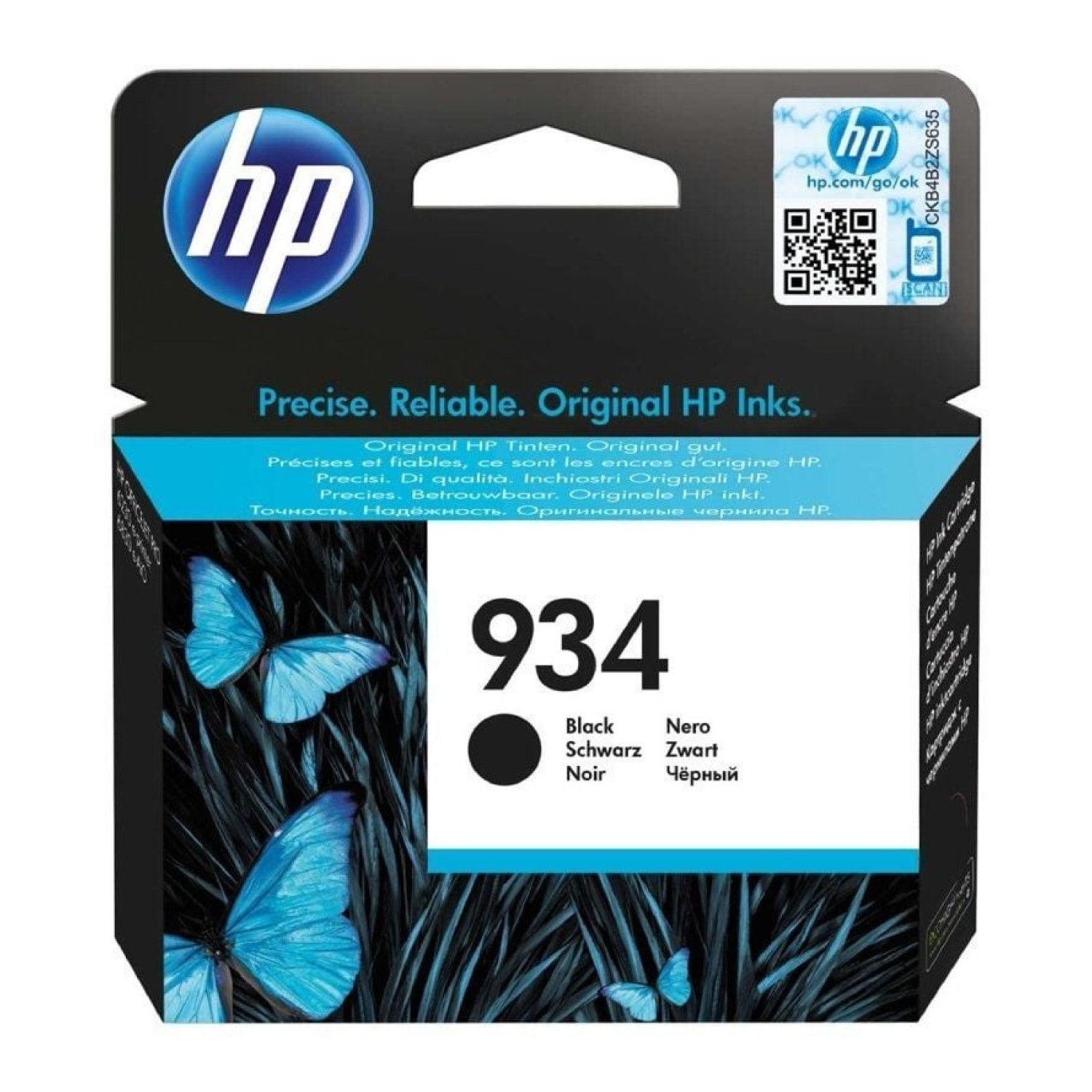 HP Cartucho Tinta Original nº934 · Negro