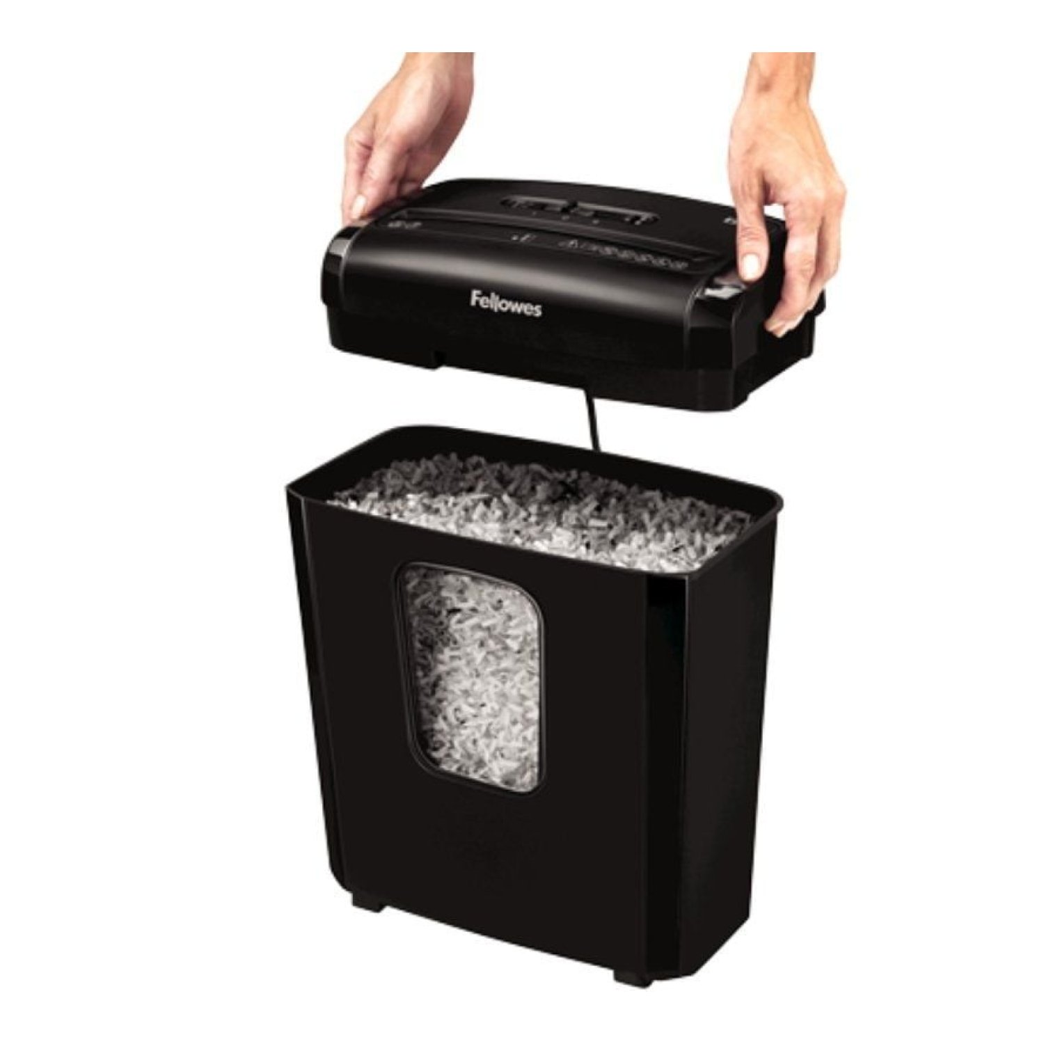 Fellowes Destructora · Minicorte 4x12mm · Negra